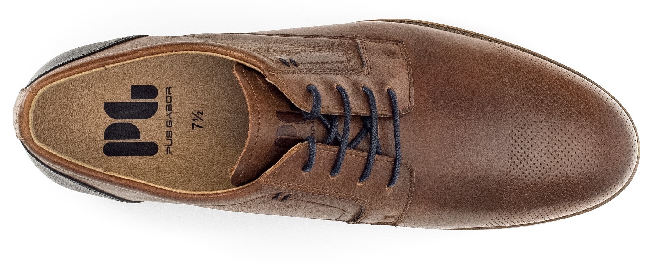 Pius Gabor Schnürschuh, Blockabsatz, Festtagsschuh, Businessschuh G-Weite (=weit)