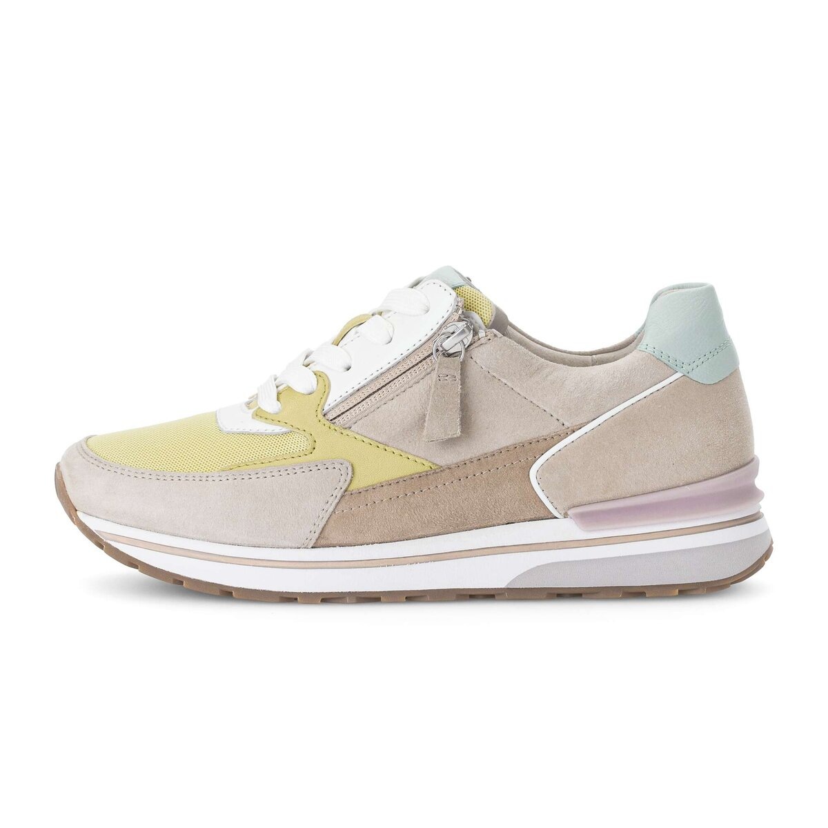 Gabor Sneaker »Sneaker low Materialmix Leder/Lederimitat«