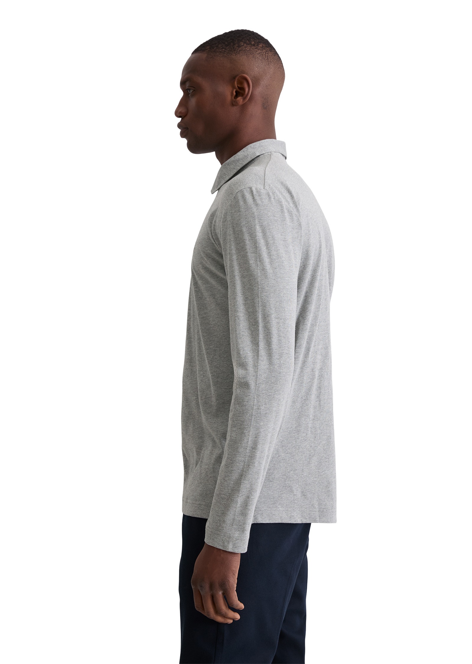 Marc OPolo Langarm-Poloshirt "aus reiner Bio-Baumwolle" günstig online kaufen