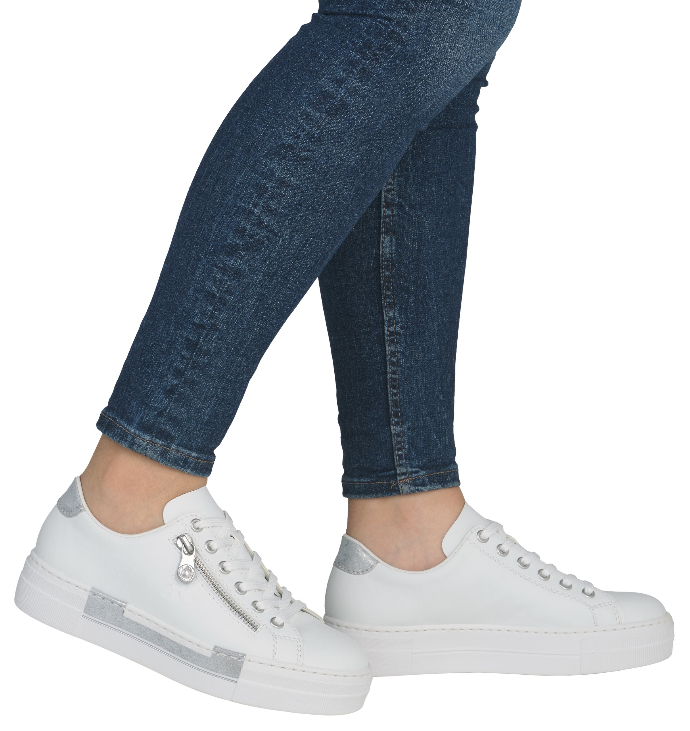 Rieker Plateausneaker mit Zierreißverschluss seitlich, Freizeitschuh, Halbs günstig online kaufen