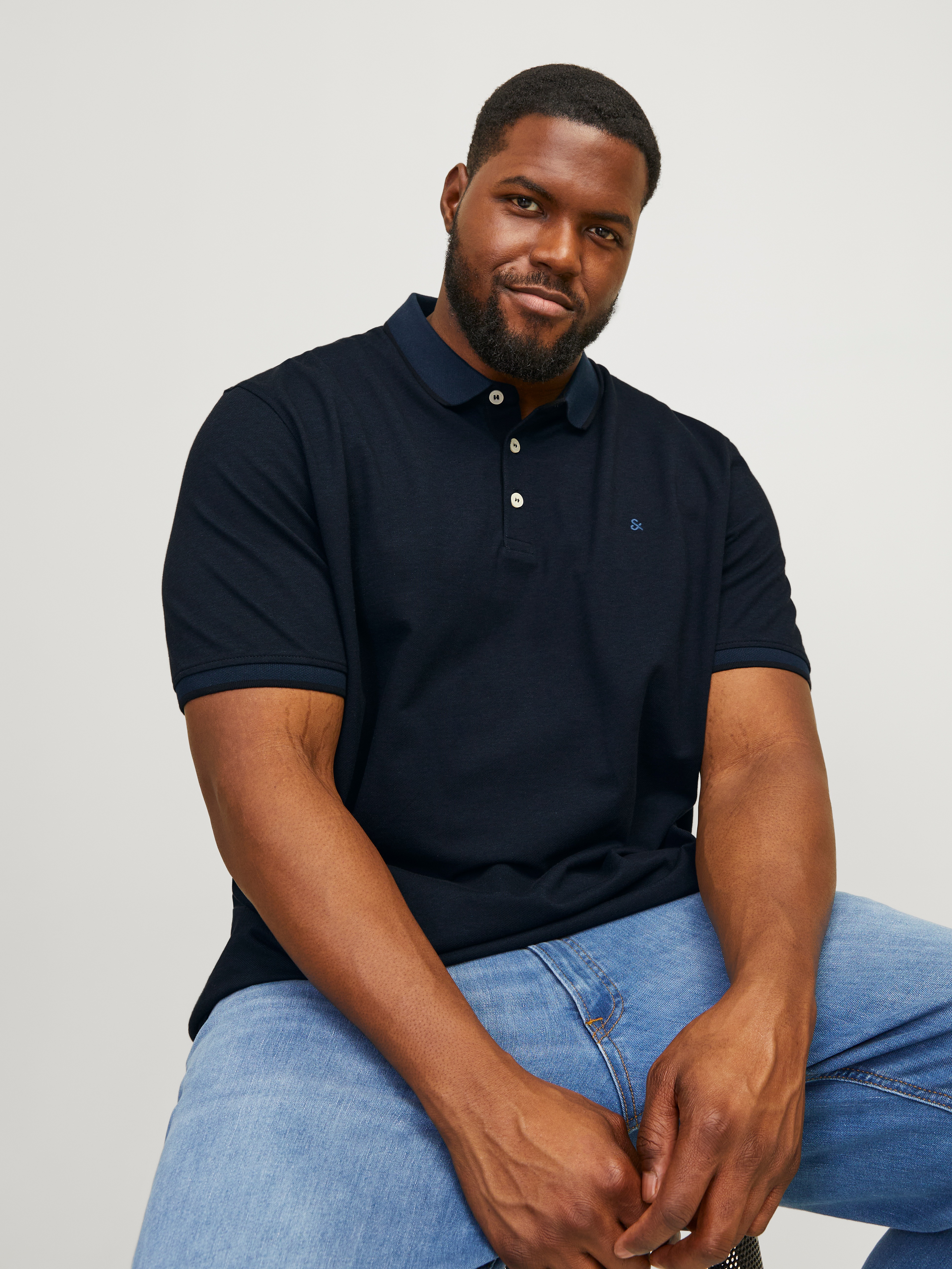 Thumbnail - Jack & Jones PlusSize Poloshirt "Paulus Polo", bis Größe 6XL