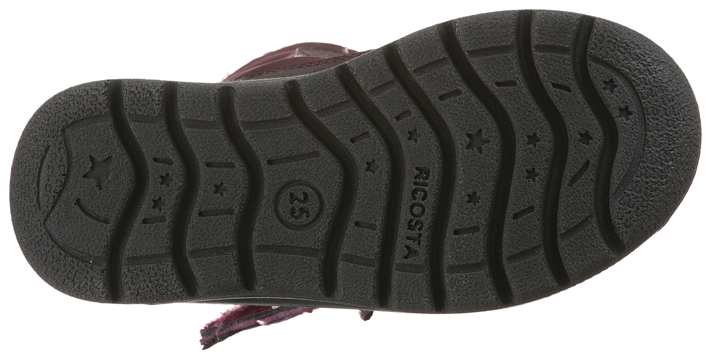 Ricosta Winterstiefel »Garei WMS: normal«, Snowboots mit Sympatex, Größenschablone zum Download