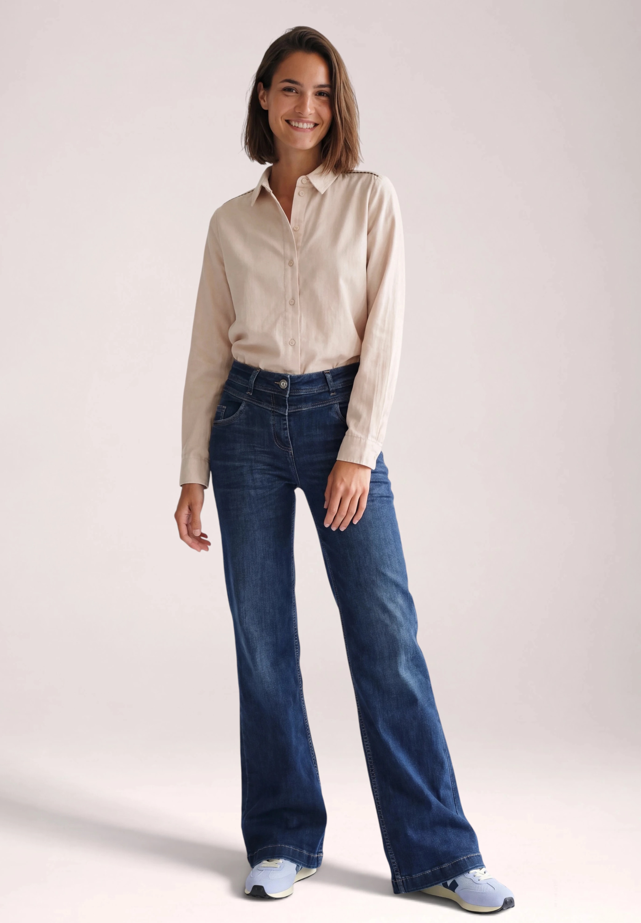 Cecil Hemdbluse in Cord-Optik