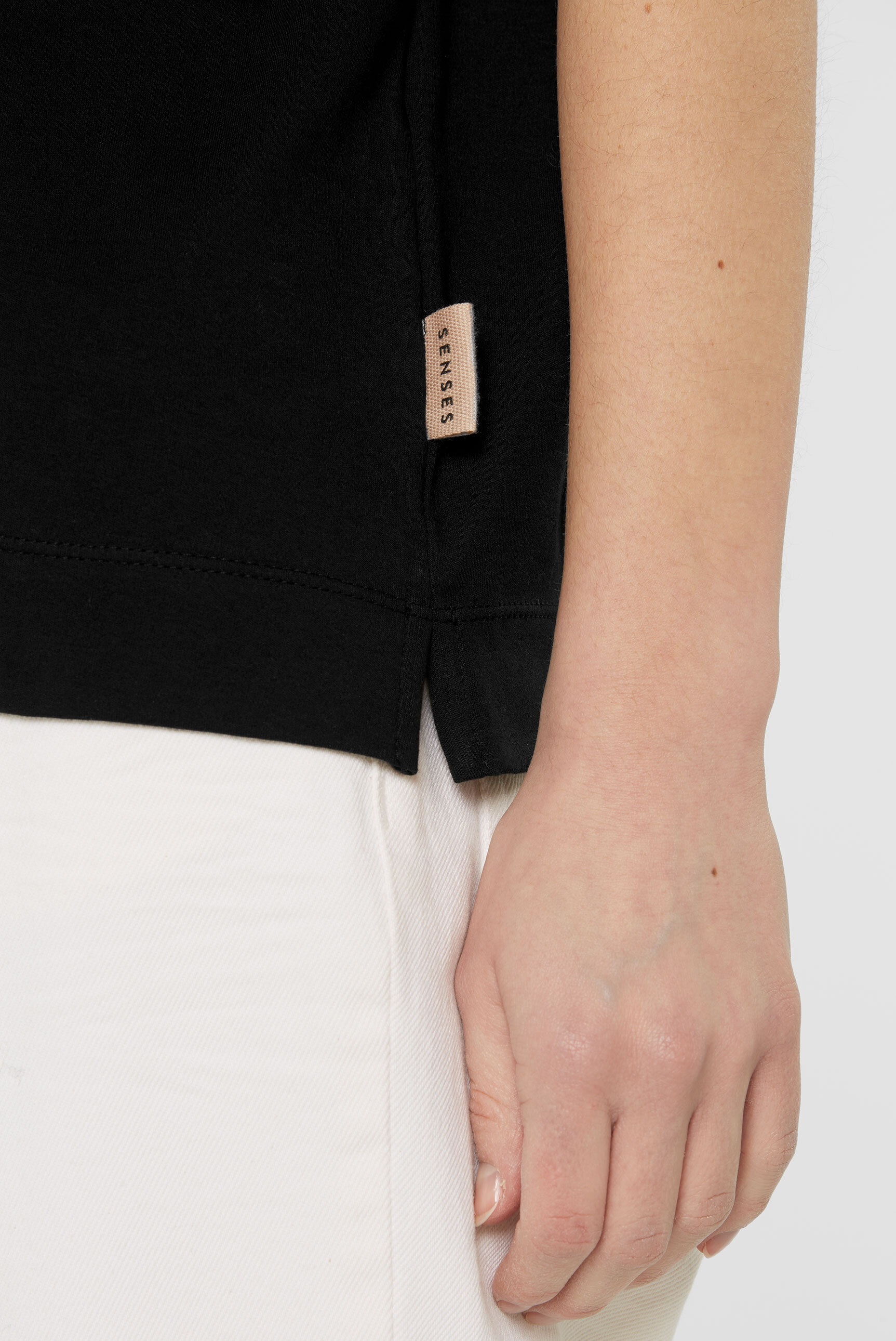 SENSES.THE LABEL Rundhalsshirt, aus Baumwolle