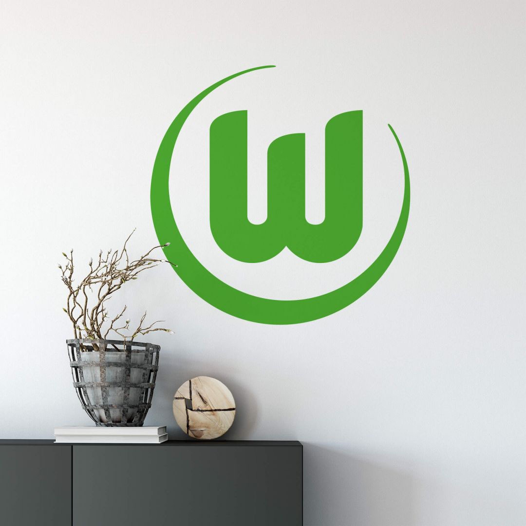 Wall-Art Wandtattoo »Fußball Wolfsburg St.) (1 | kaufen VfL 1«, Logo BAUR