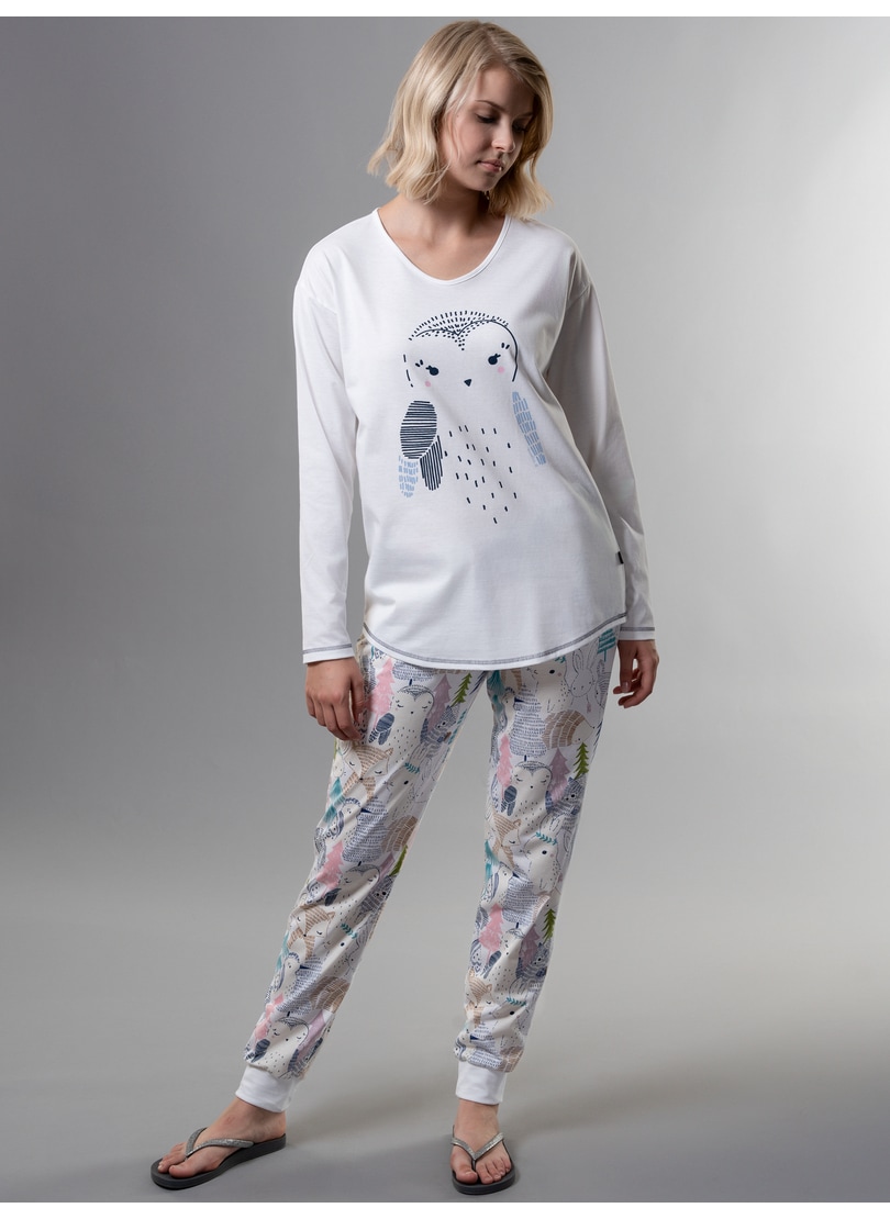 Trigema Schlafanzug »TRIGEMA Schlafanzug mit süßem Waldtier-Print«  bestellen | BAUR