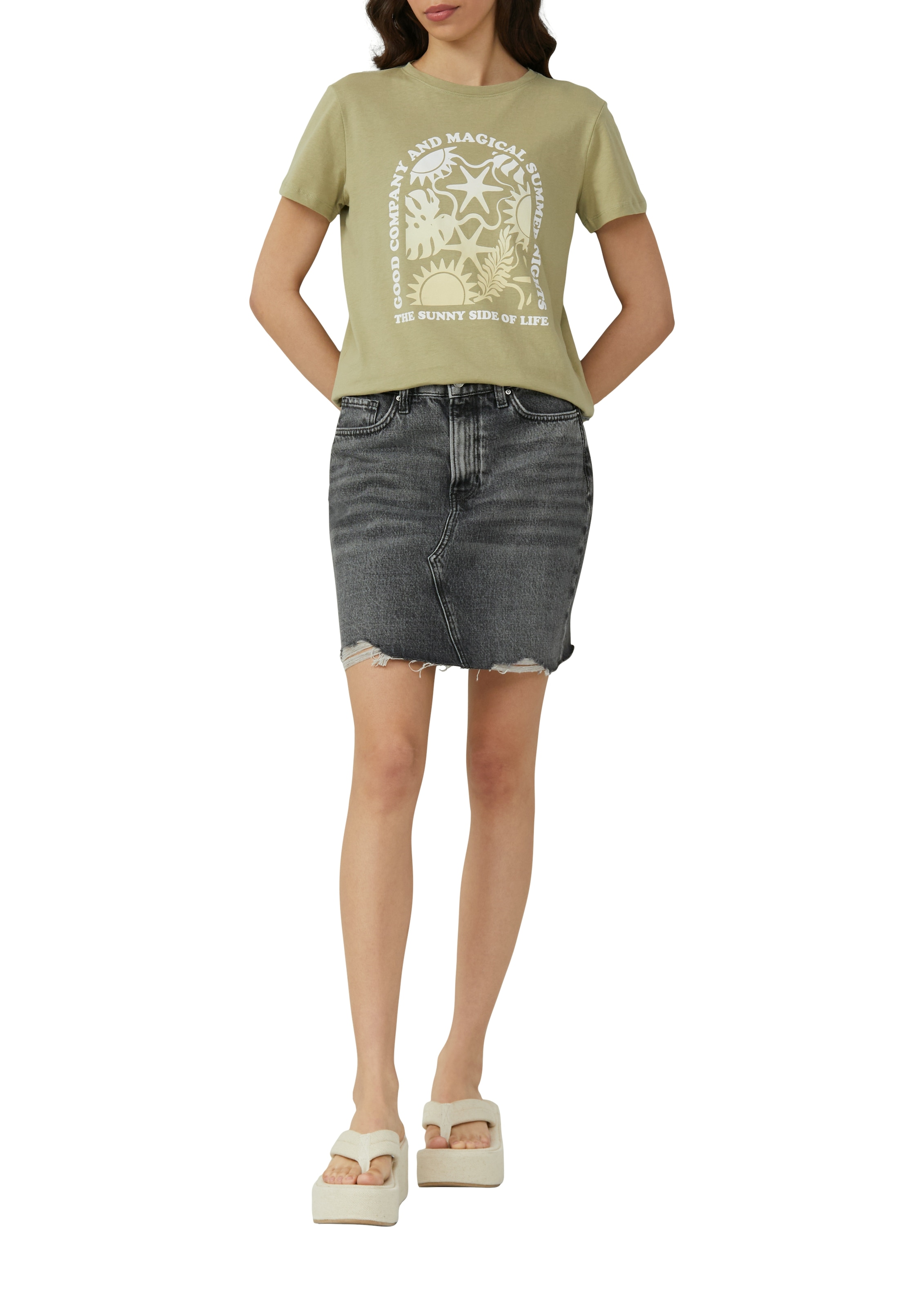 QS T-Shirt, mit Print günstig online kaufen