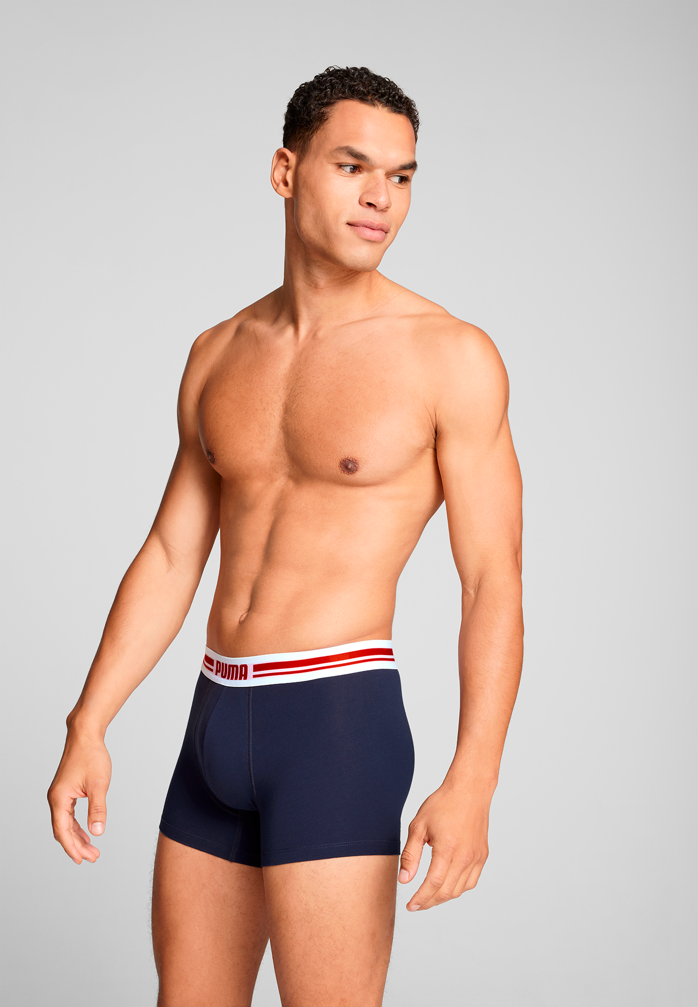 PUMA Boxershorts »PUMA MEN EVERYDAY PLACED LOGO BOXERS 2P«, (2er Pack), mit elastischem Logobund