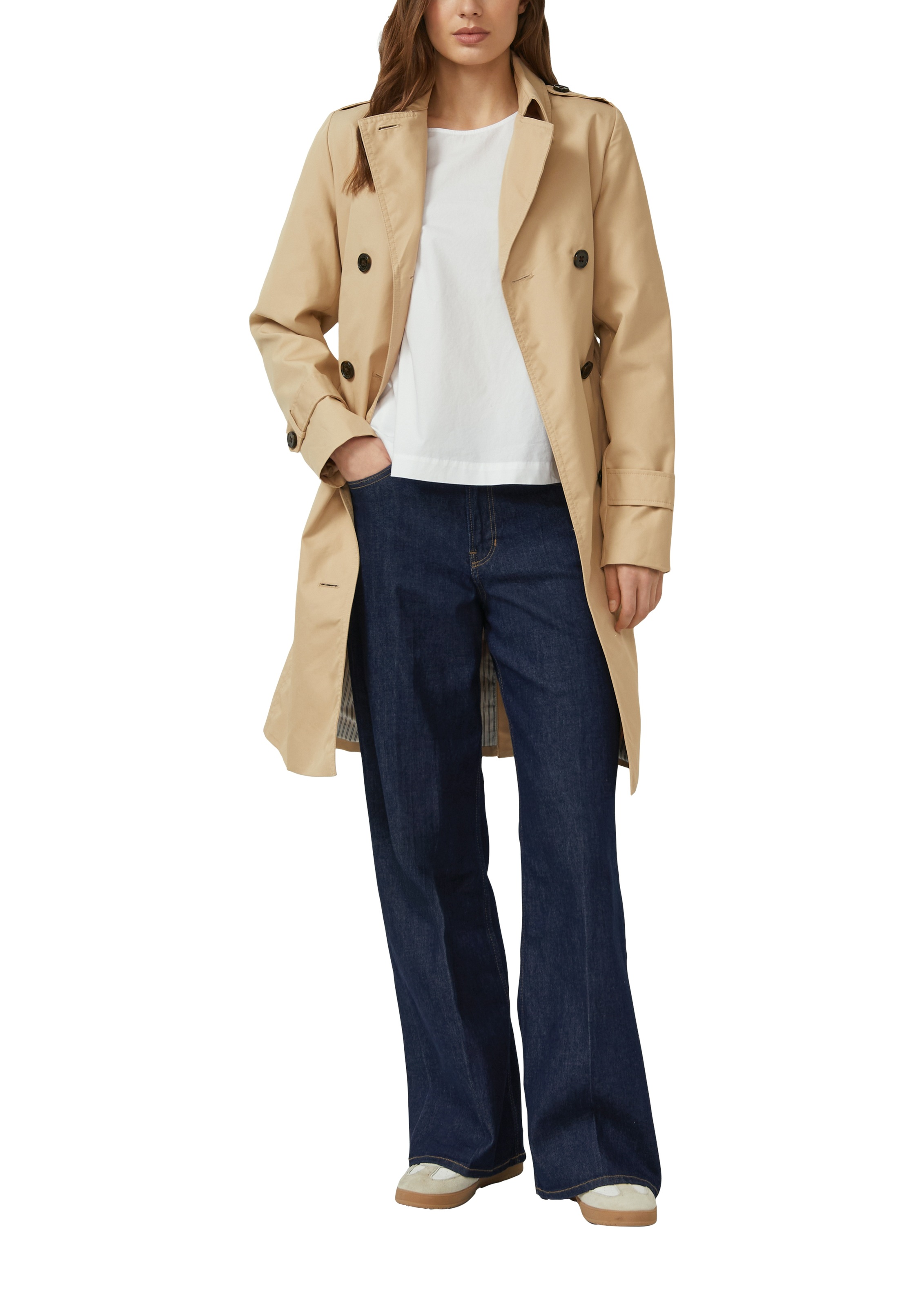 s.Oliver Schlupfbluse mit weitem Hallbarm und Knopfvershcluss günstig online kaufen