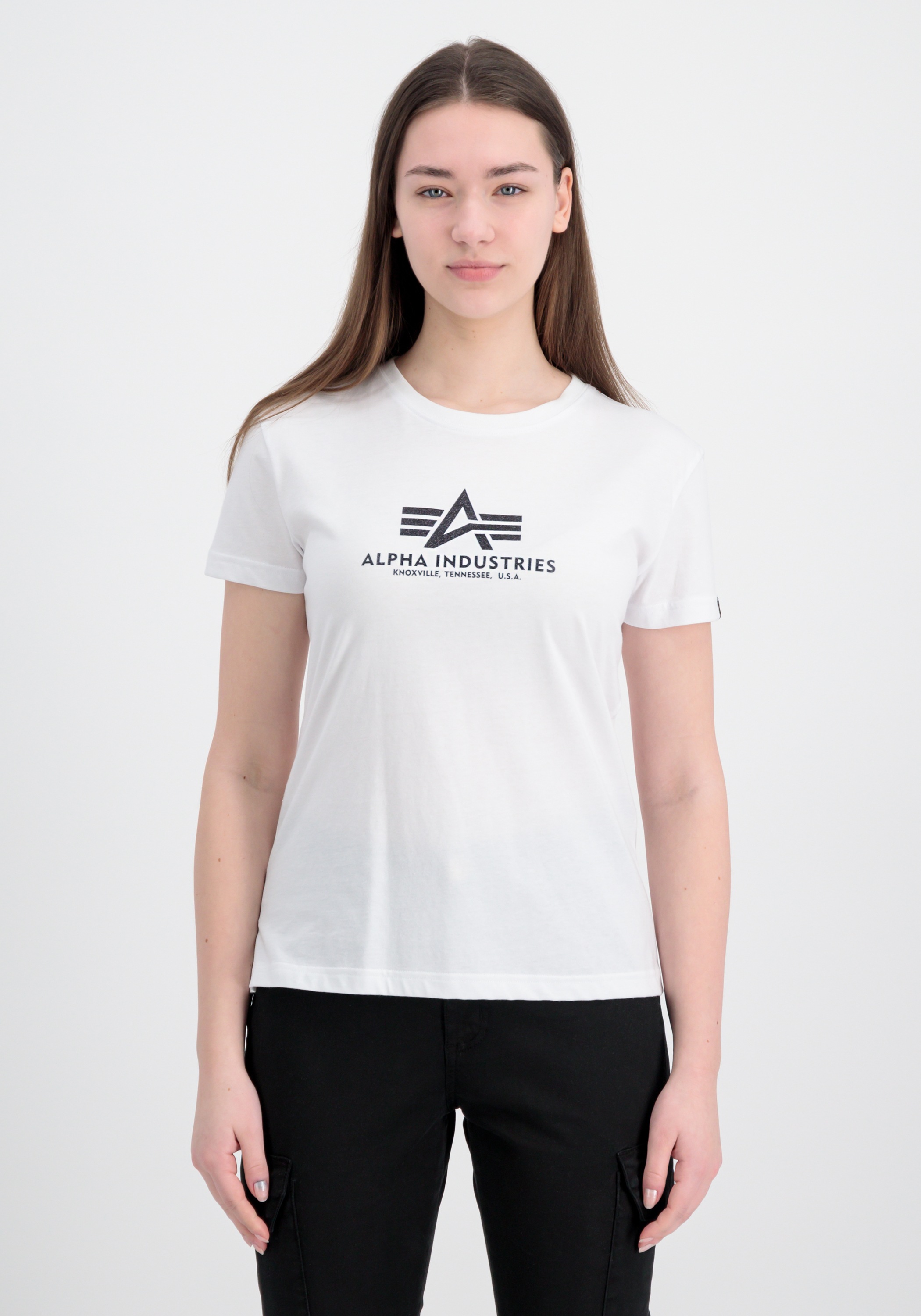 Alpha Industries "New Basic T-Shirt BL Glitter W" günstig online kaufen