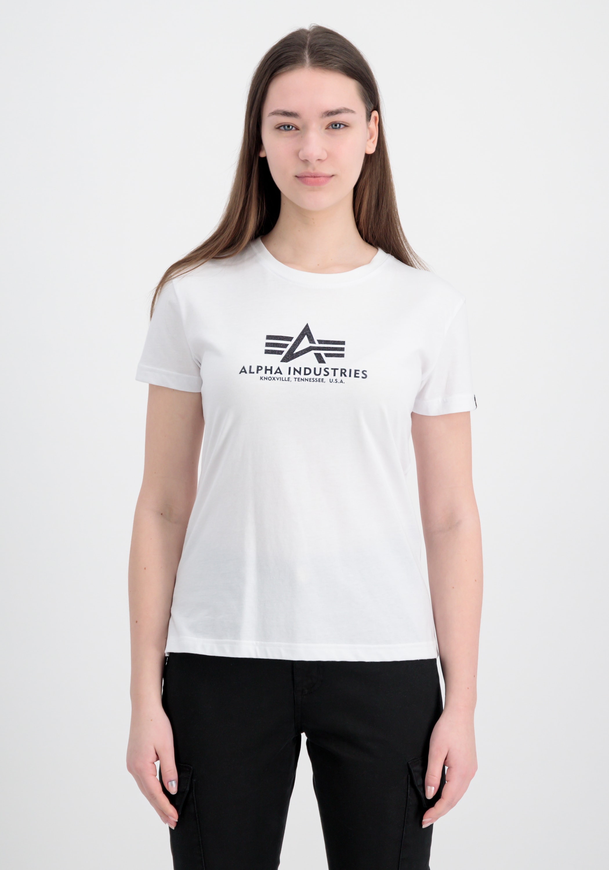 Alpha Industries T-Shirt "New Basic T-Shirt BL Glitter W"