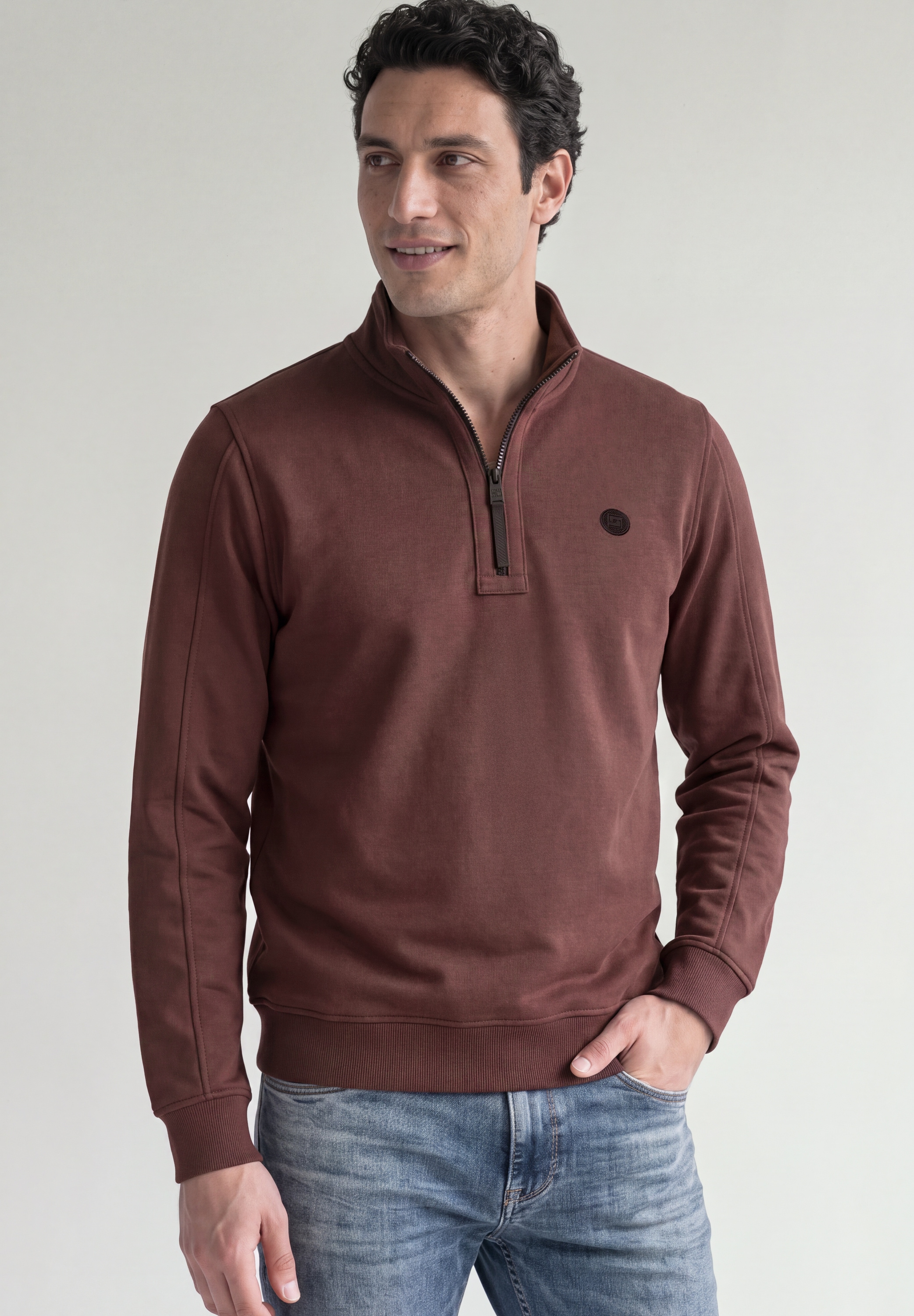 STREET ONE MEN Sweatshirt, im soften Baumwoll-Mix