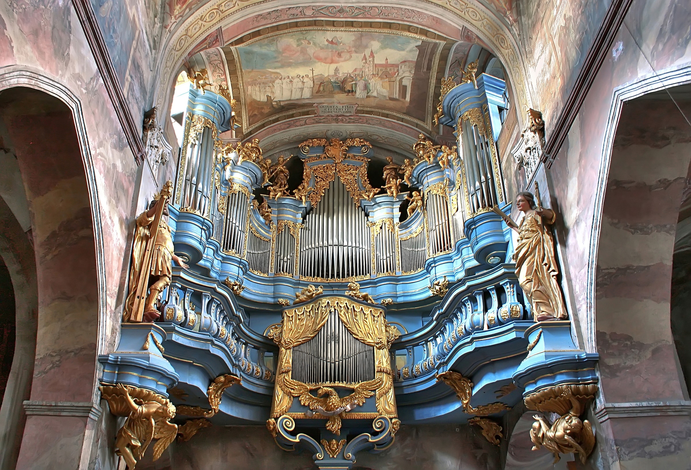 Papermoon Fototapete »ARCHITEKTUR-KATHEDRALE BAROQUE FASSADE ORGAN KIRCHE«