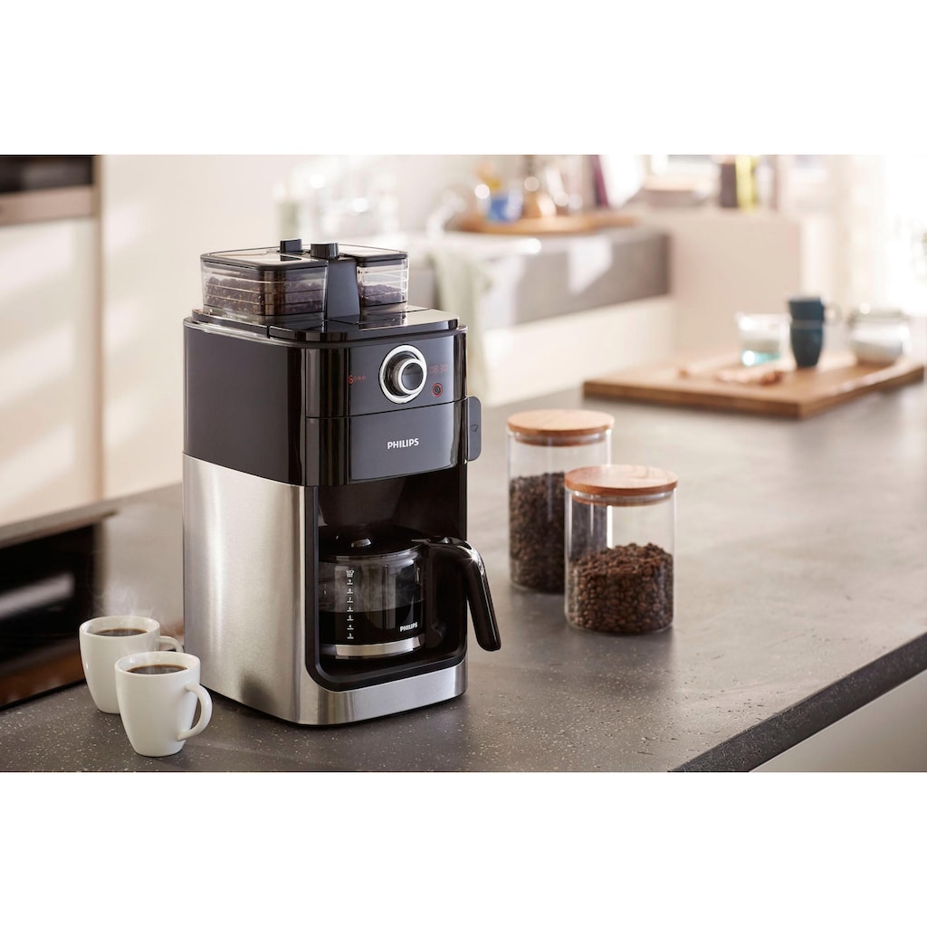 Philips Kaffeemaschine mit Mahlwerk »Grind & Brew HD7769/00«, 1,2 l Kaffeekanne