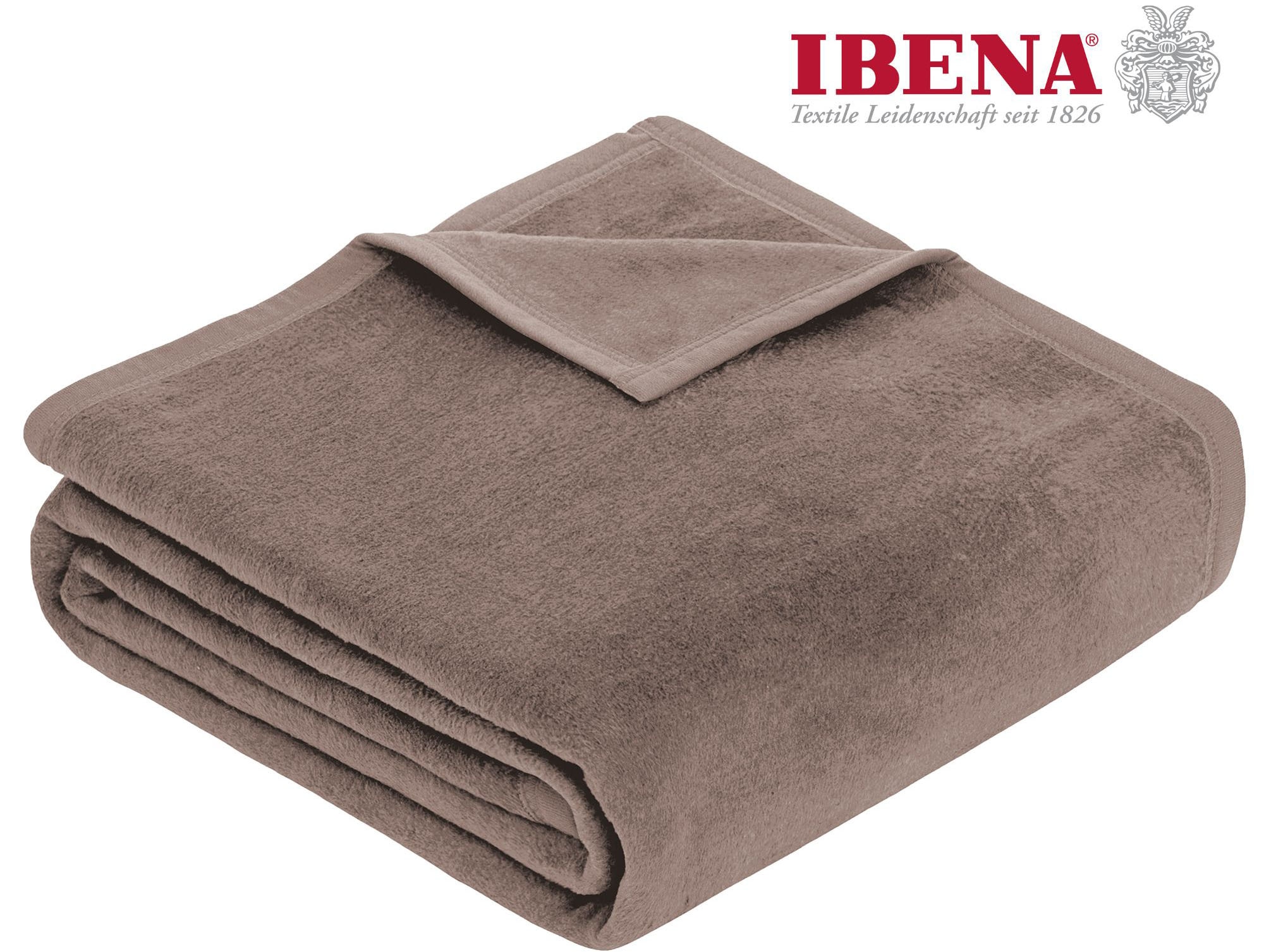 IBENA Wohndecke "Luxus" verschiedene Größen, unifarbenes Design, Kuscheldec günstig online kaufen