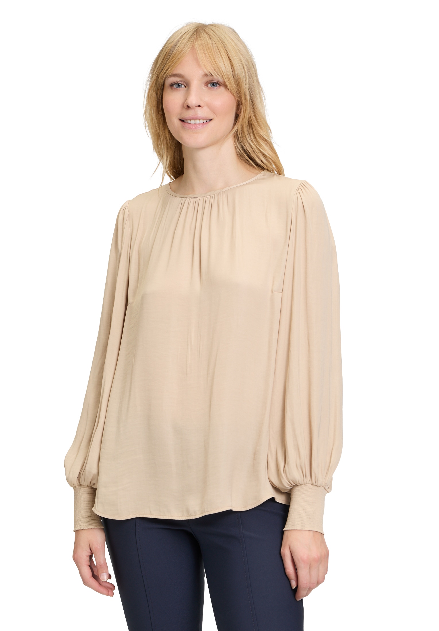 Betty Barclay Satinbluse "Betty Barclay Satin-Bluse langarm"