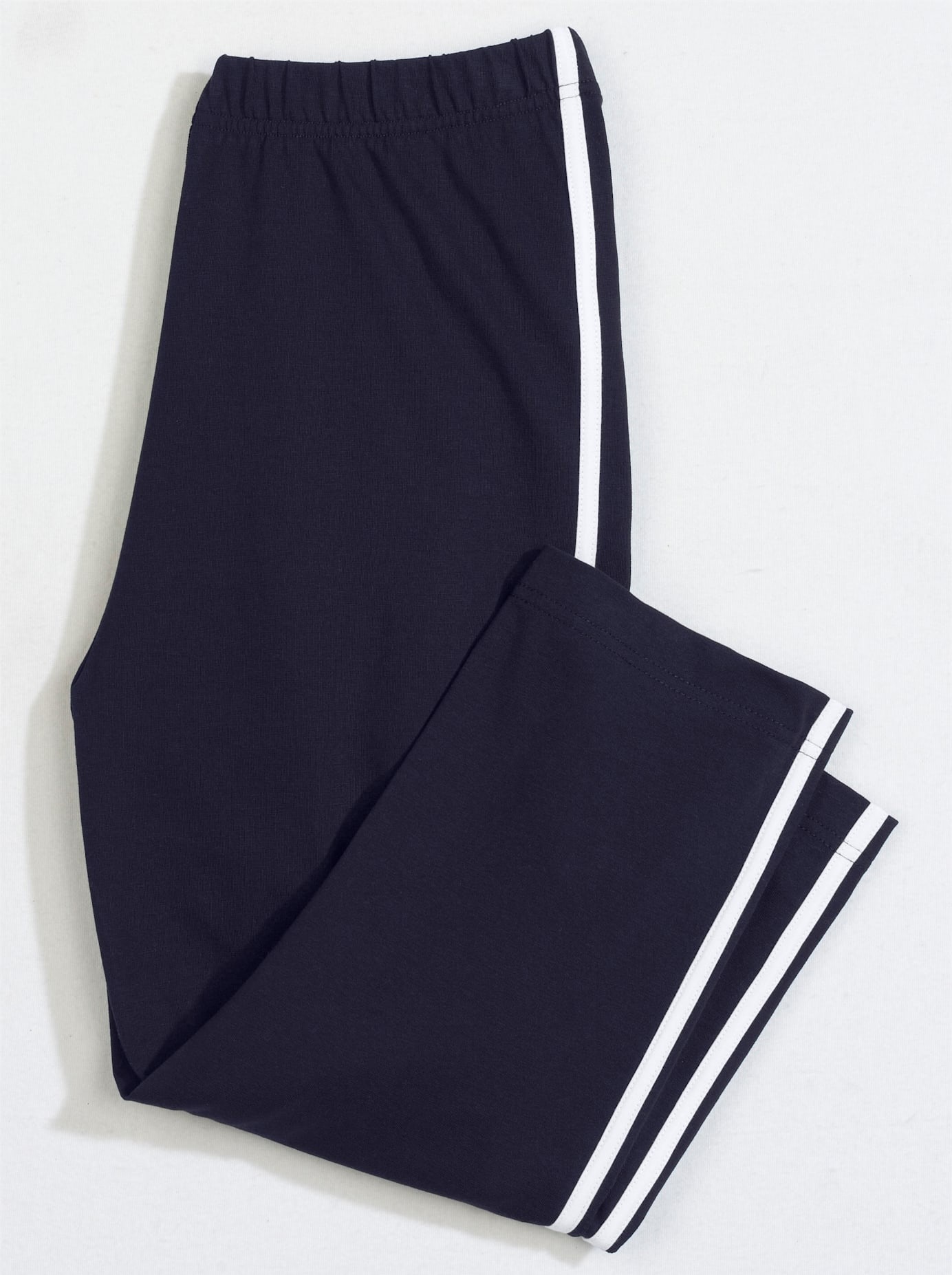 Caprileggings Men Capri Pants Blue/White Size 42 3