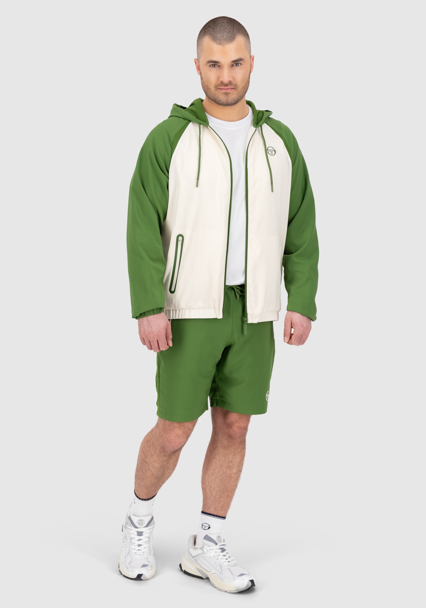 Sergio Tacchini Trainingsjacke »RISPECCHIO TRACK JACKET Herren«, mit Kapuze, Trainingsjacke Herren, leichte Jacke, Retro, Sportjacke, Outdoor, Sale