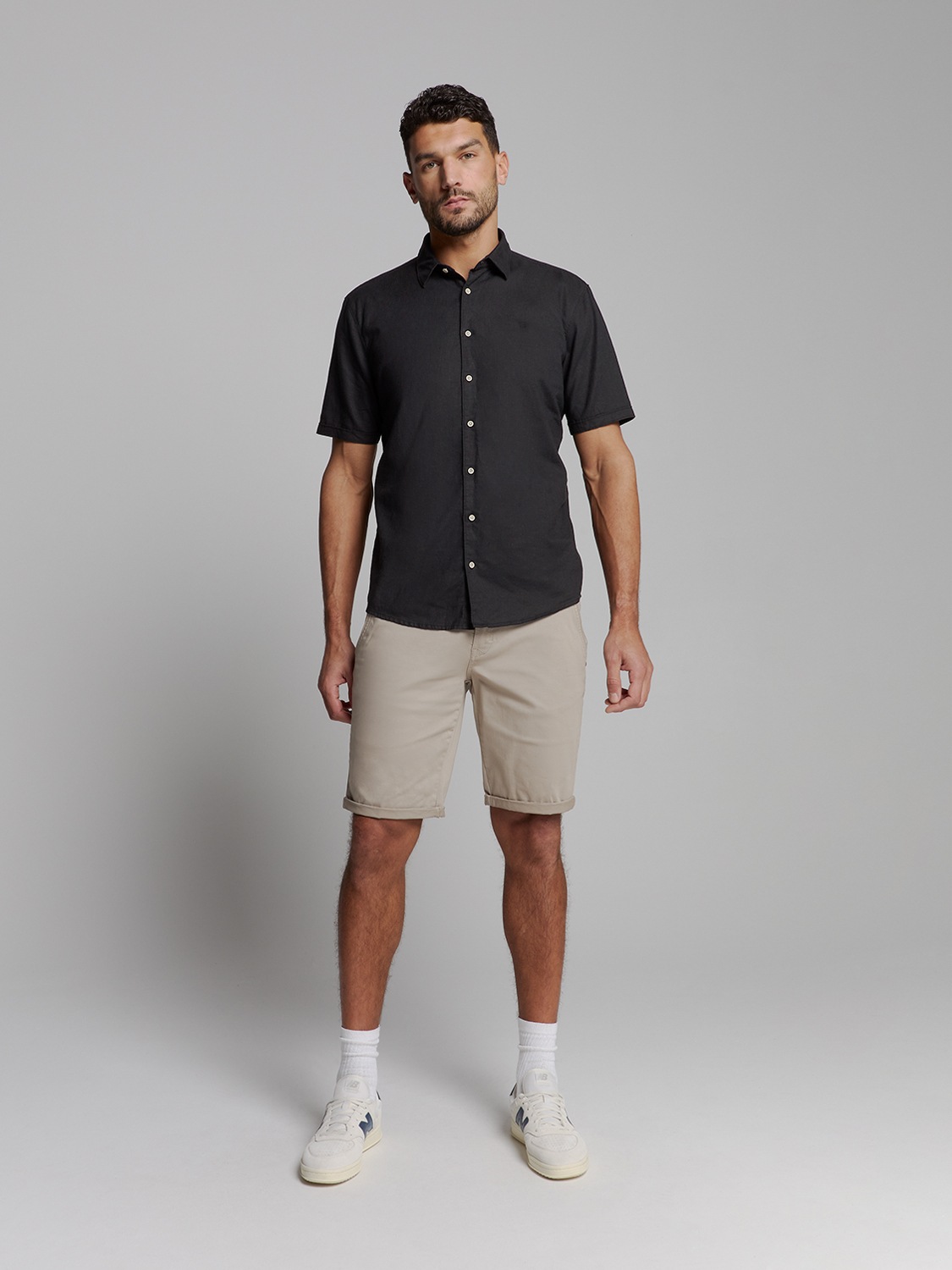 NO EXCESS Langarmhemd »No Excess Linnen shirt«