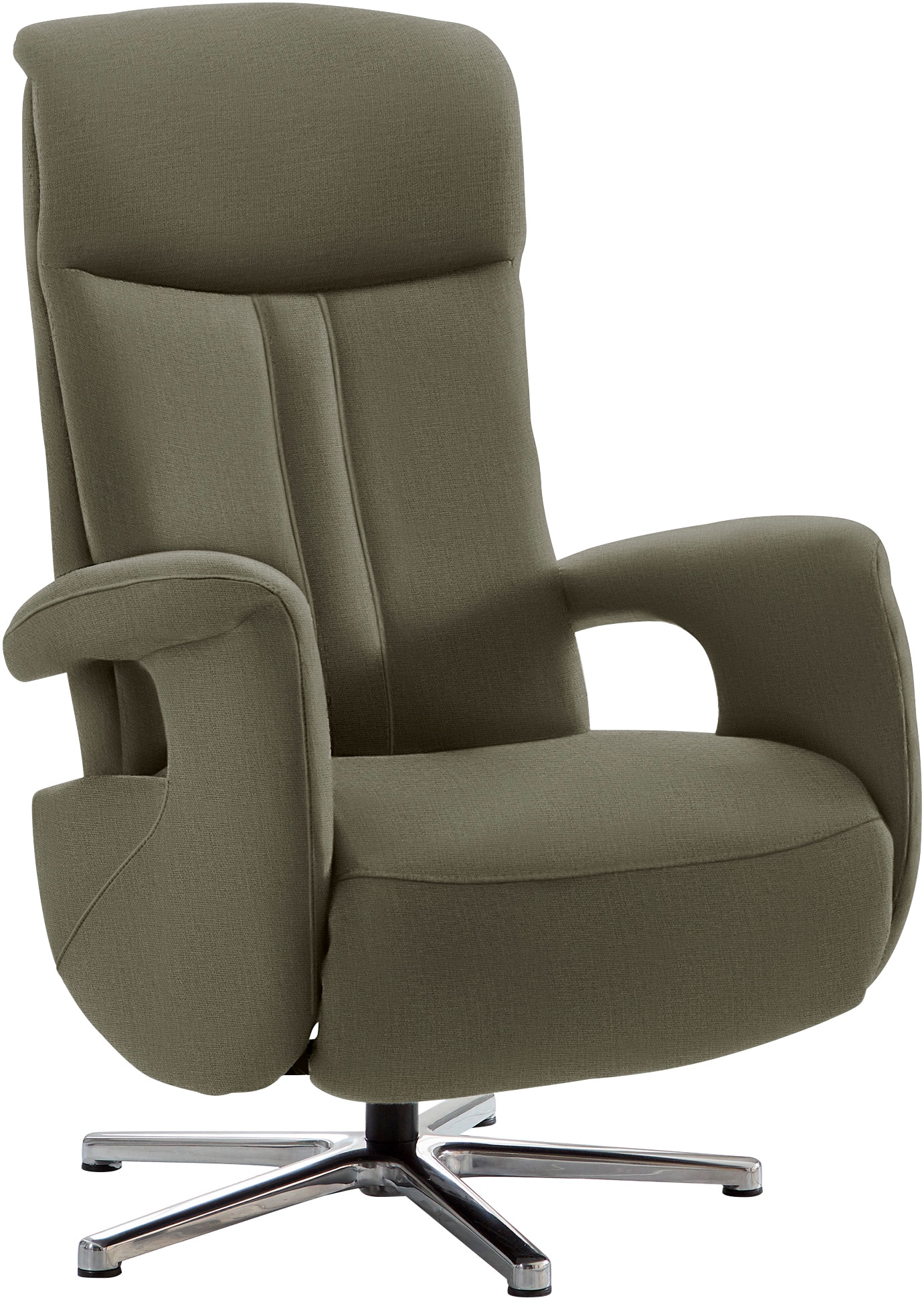 Die PlanBar Relaxsessel "MP-RS18073" 360 drehbar, inkl. man. Kopfpolsterverstellung u. Relax-Funktion