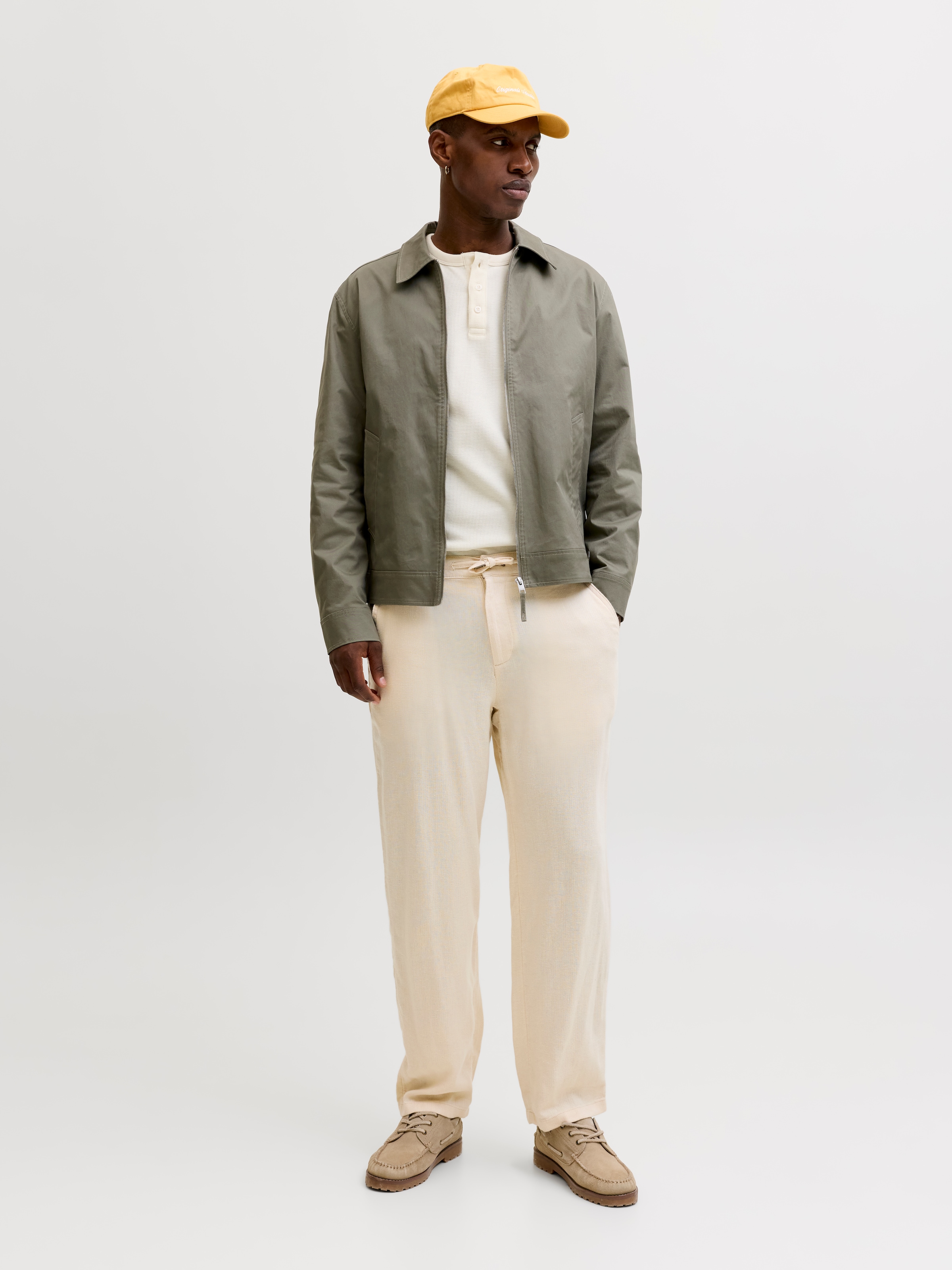 Jack & Jones Chinohose »JPSTKARL MYKONOS LINEN BLEND CHINO«