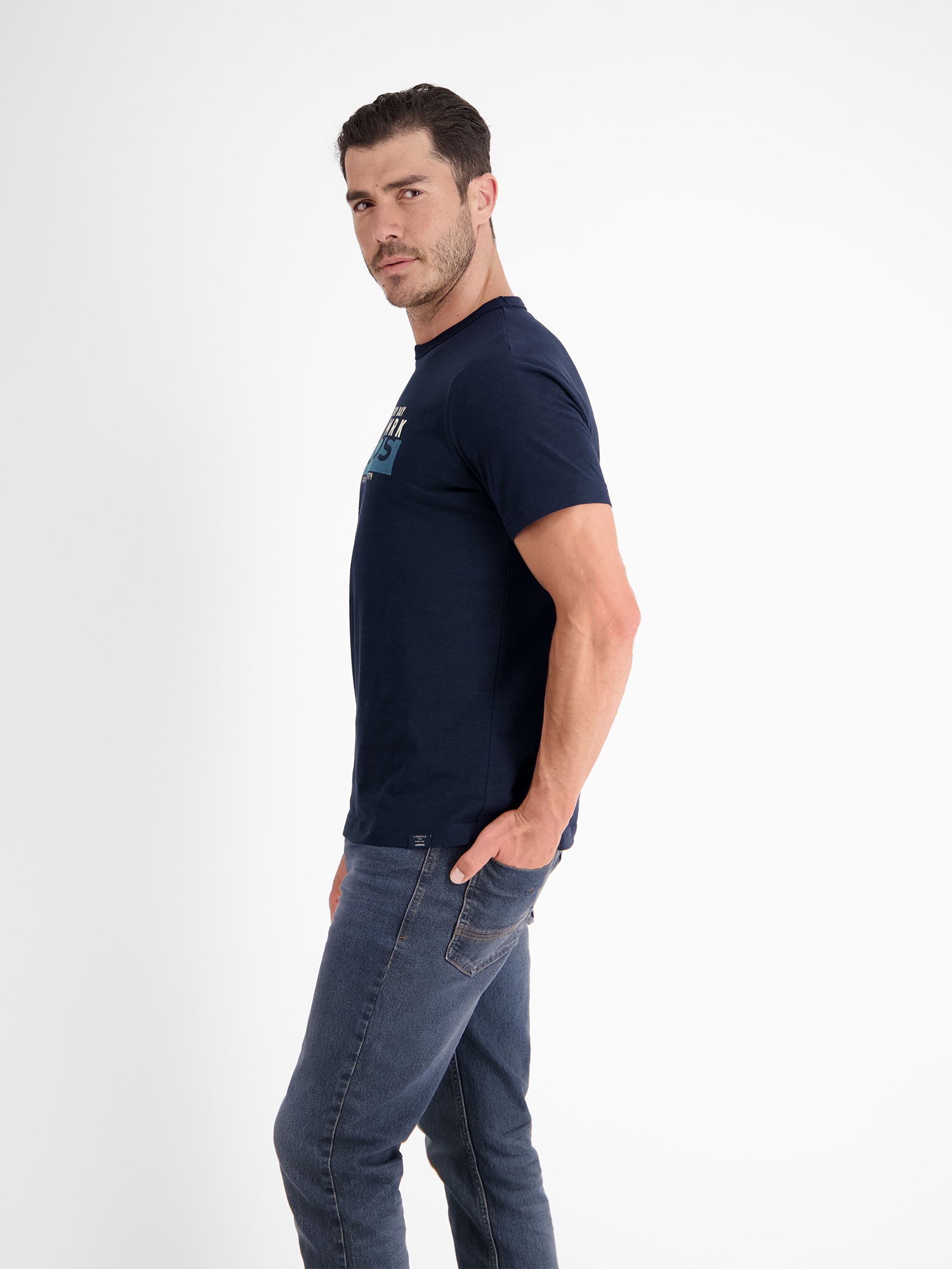 Thumbnail - LERROS T-Shirt "LERROS Unifarbenes T-Shirt mit Print"