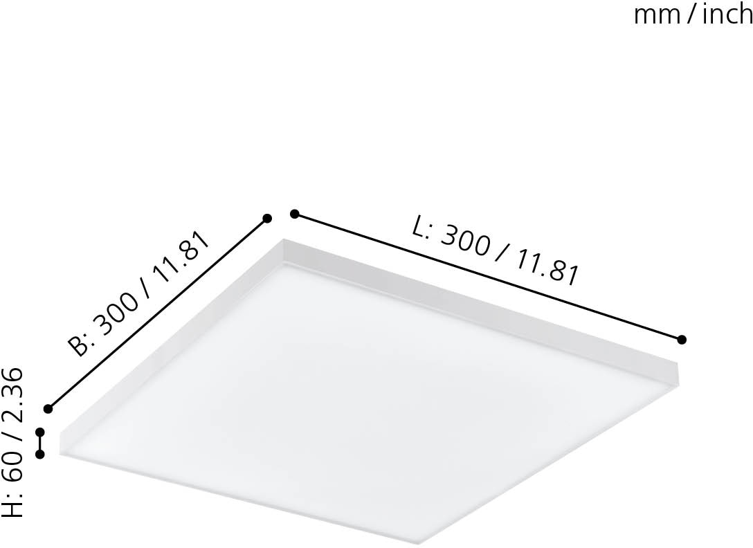 EGLO LED Panel »TURCONA«, 1 BAUR flaches rahmenlos, | kaufen Design flammig-flammig