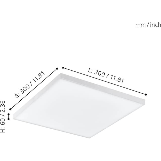 EGLO LED Panel »TURCONA«, 1 flammig-flammig, rahmenlos, flaches Design  kaufen | BAUR