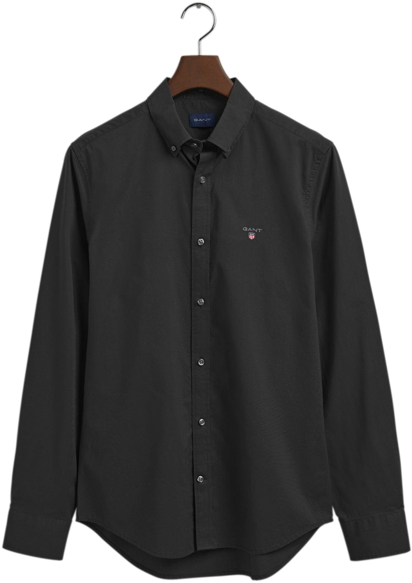 Black Friday Gant Businesshemd »SLIM BROADCLOTH BD«, klassisches Design mit  Kent-Kragen und einer Brusttasche | BAUR