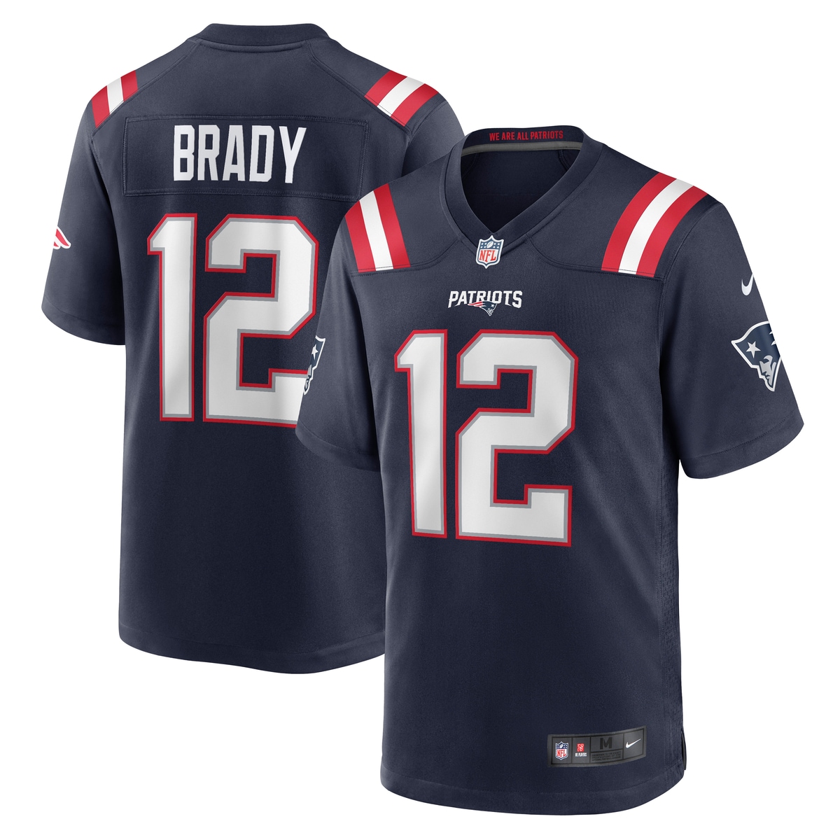 Nike "Nike Trikot New England Patriots NFL Home Game Jersey Brady 12"