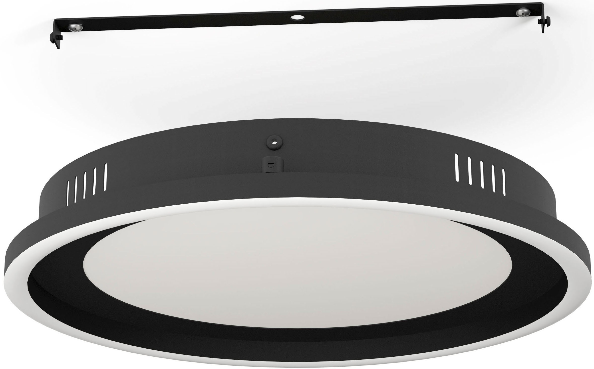 EGLO LED-Deckenleuchte »CALAGRANO« in schwarz aus Stahl / inkl. und inkl. LED fest integriert - 11,5 Watt und 10 Watt, Durchm. ca. 38 cm