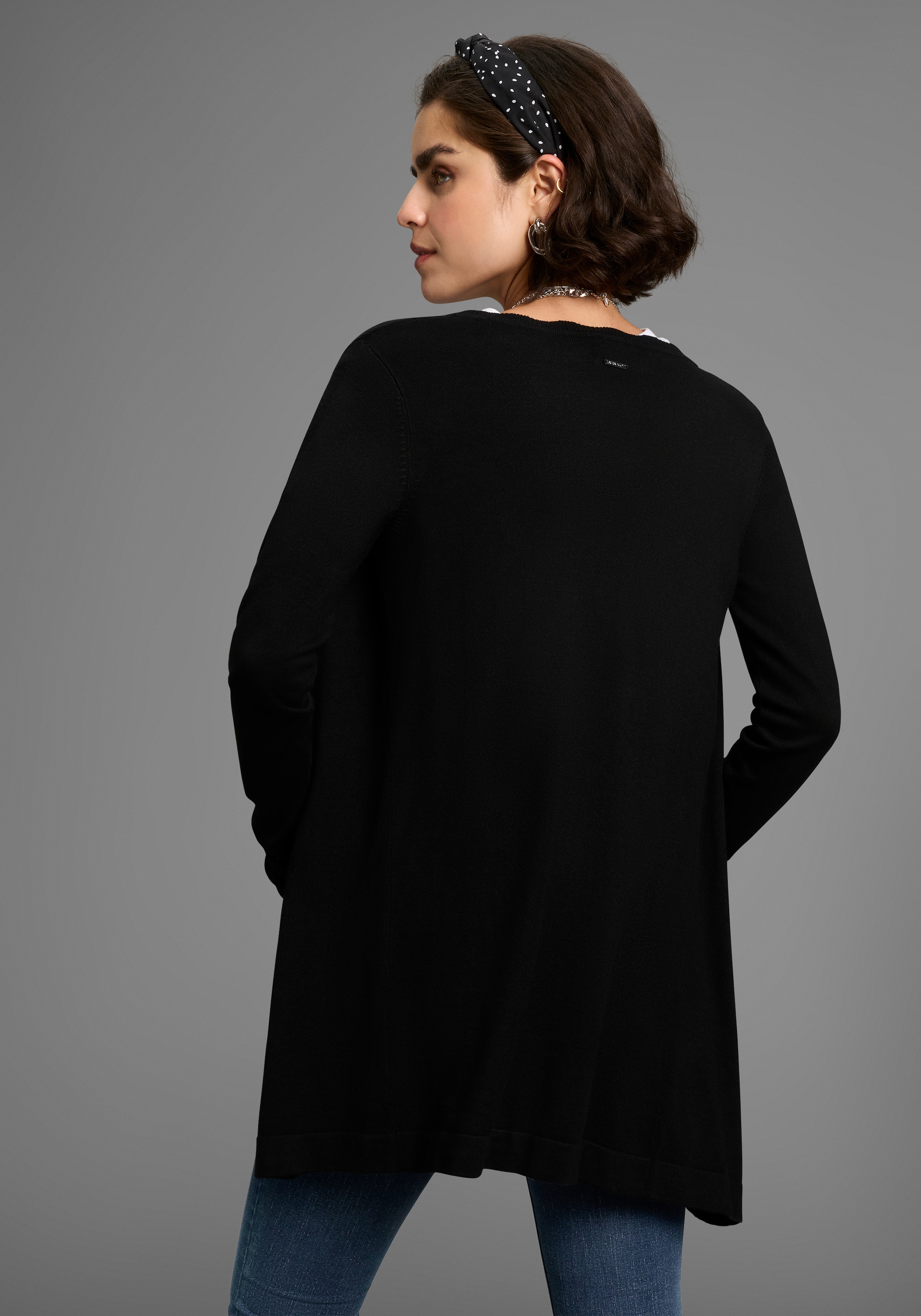 Laura Scott Strickjacke, mit Wellenkante - NEUE KOLLEKTION