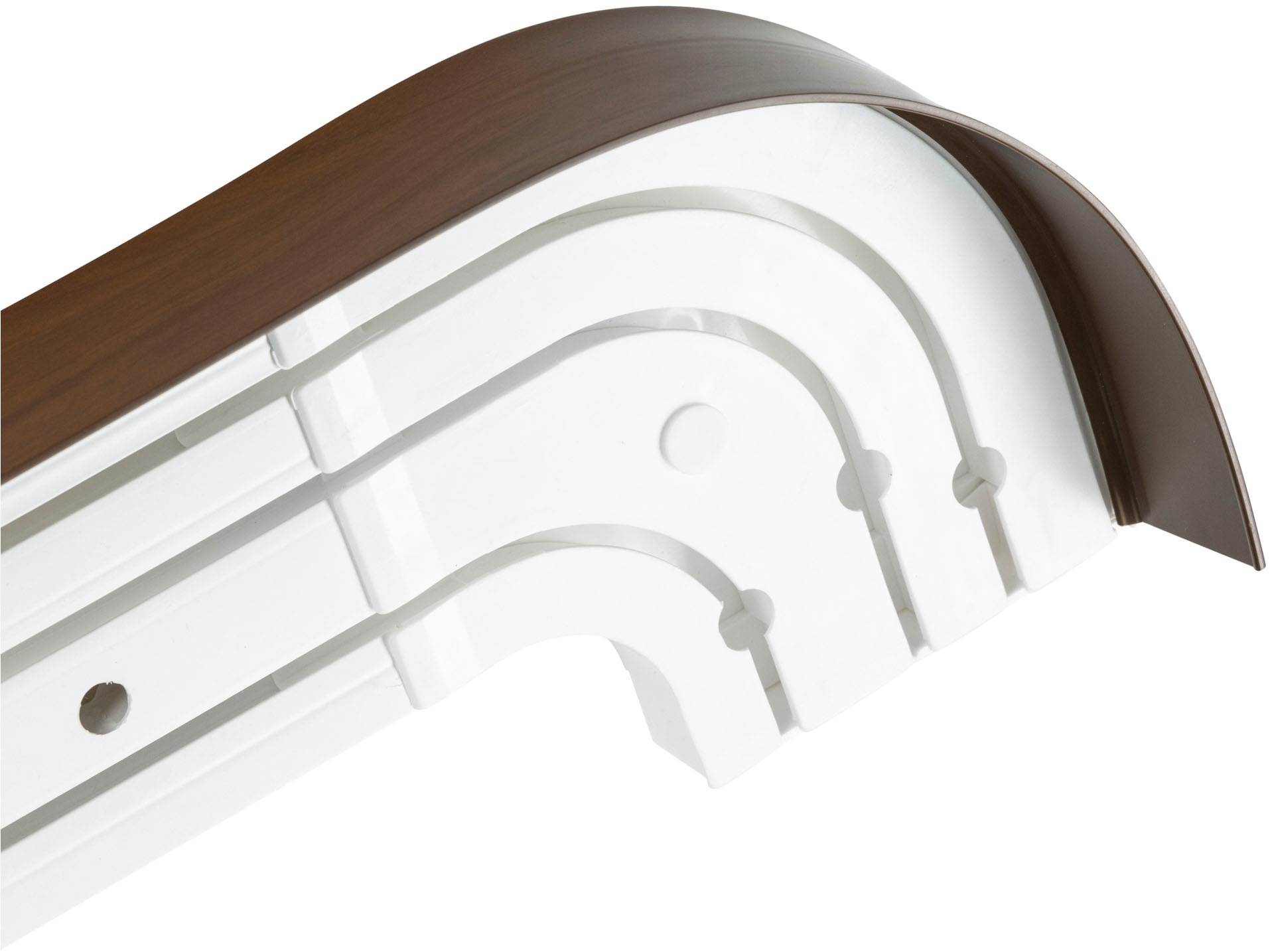 SN DECO GROUP Gardinenschiene »SH3 mit Blende 7,5 cm«, 3 läufig-läufig, Fixmaß, mit Blende 7,5 cm