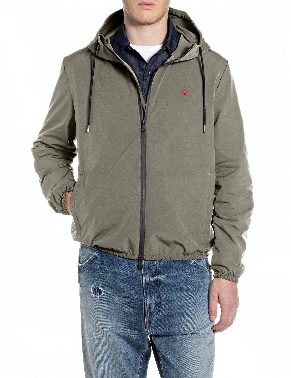 Replay Kurzjacke mit Kapuze mit Kapuze günstig online kaufen