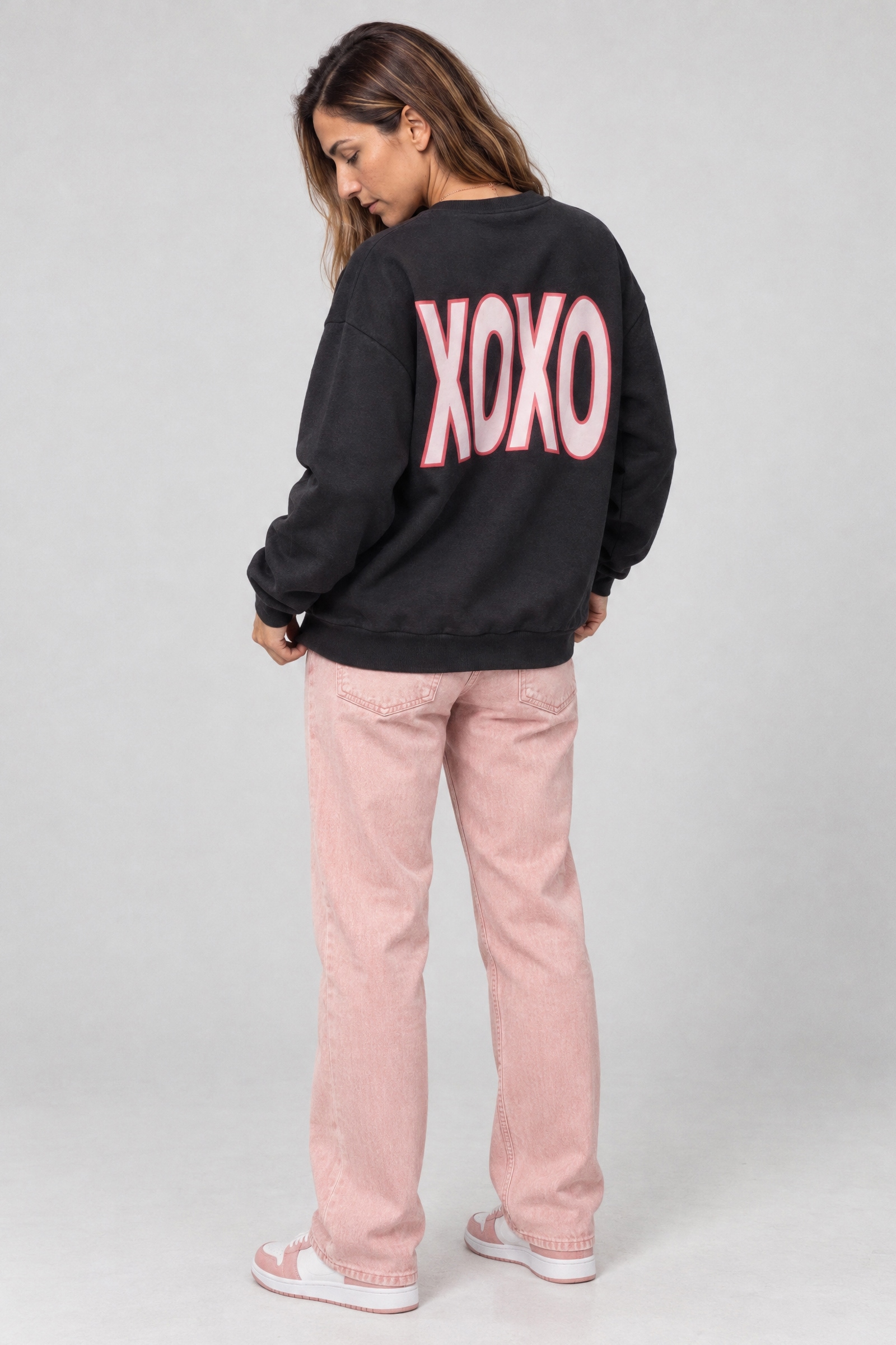 Alife & Kickin Sweatshirt , Überschnittene Schultern, Rippbündchen, sechs Schriftmotive
