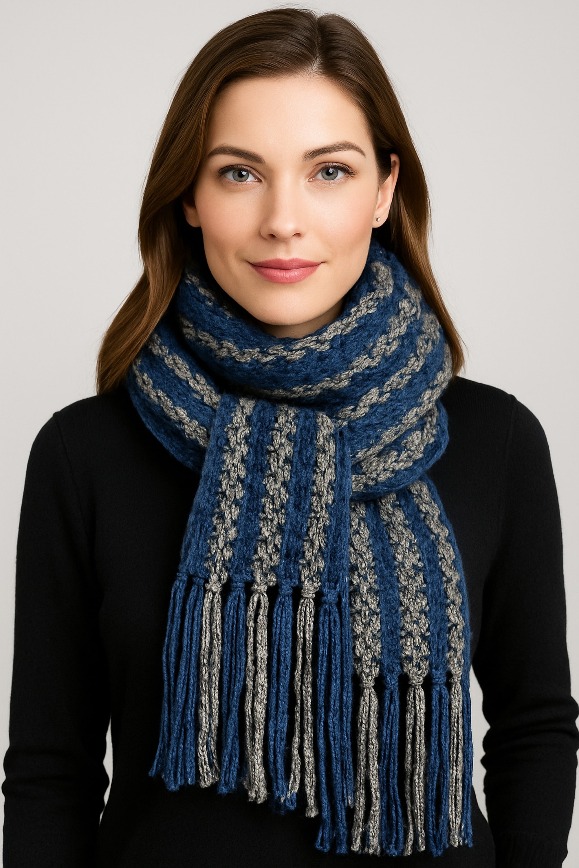 COLLEZIONE ALESSANDRO Strickschal »Grobstrick« 1 Stk. kuschelweich, Made in Italy, bicolor