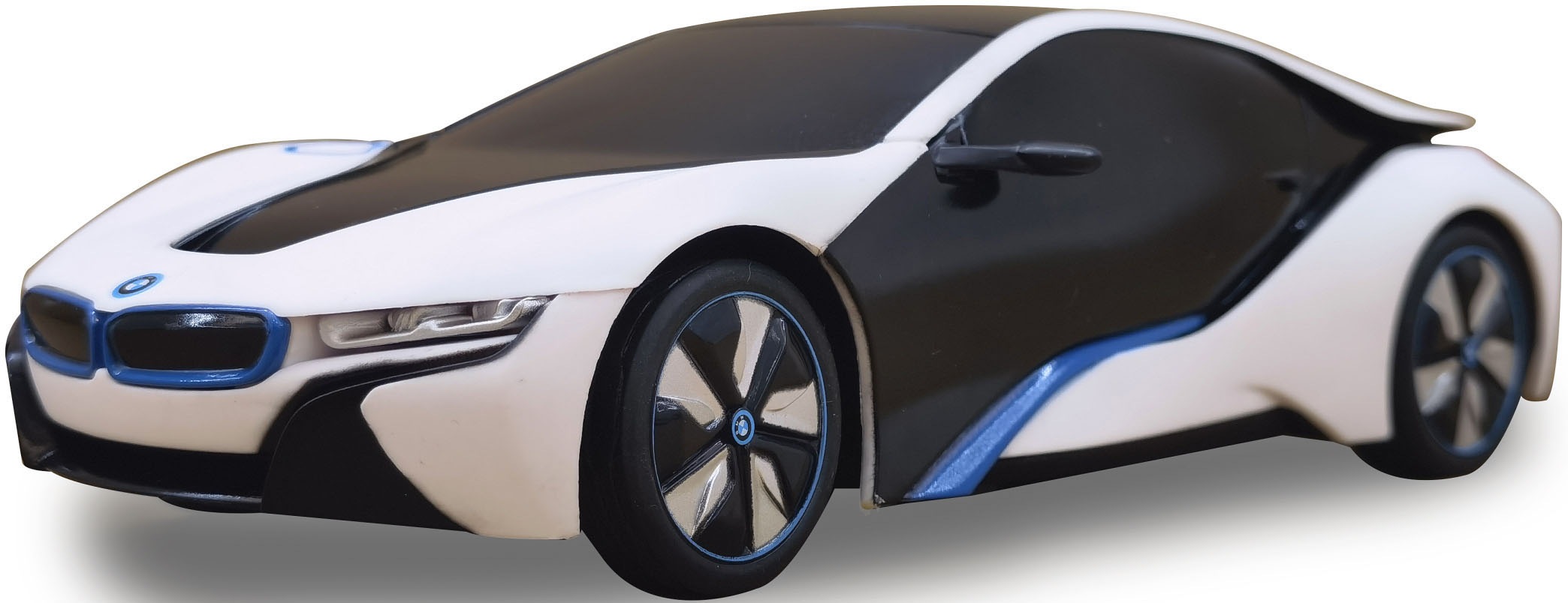 Jamara RC-Auto »BMW I8 1:24 weiß/gelb 2,4GHz UV Photochromic Serie«