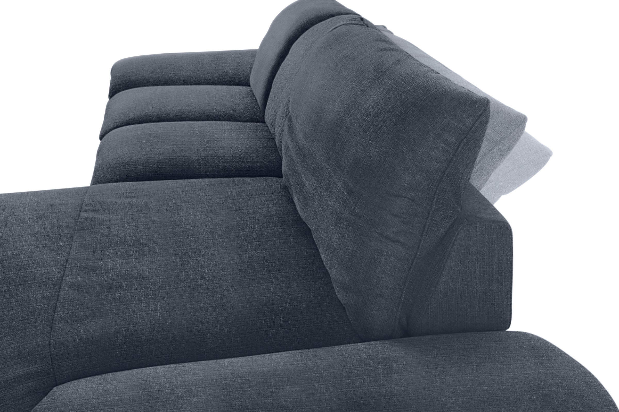 W.SCHILLIG Ecksofa »enjoy&MORE, Designsofa, elegant und bequem, L-Form«, Sitztiefenverstellung, Füße schwarz pulverbeschichtet, Breite 310 cm