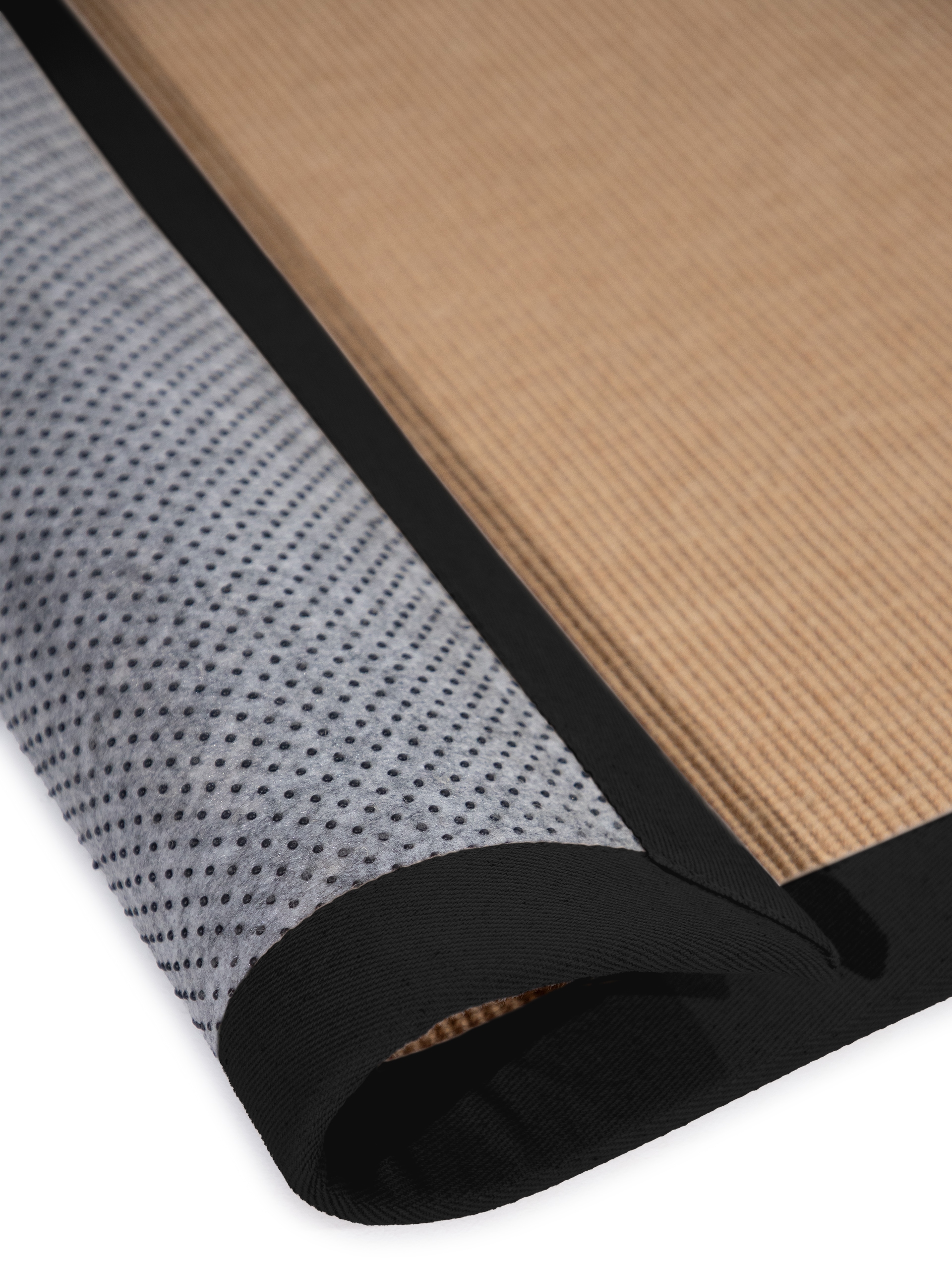 carpetfine Läufer »Sisal«, rechteckig, 5 mm Höhe, mit farbiger Bordüre, Anti Rutsch Rückseite
