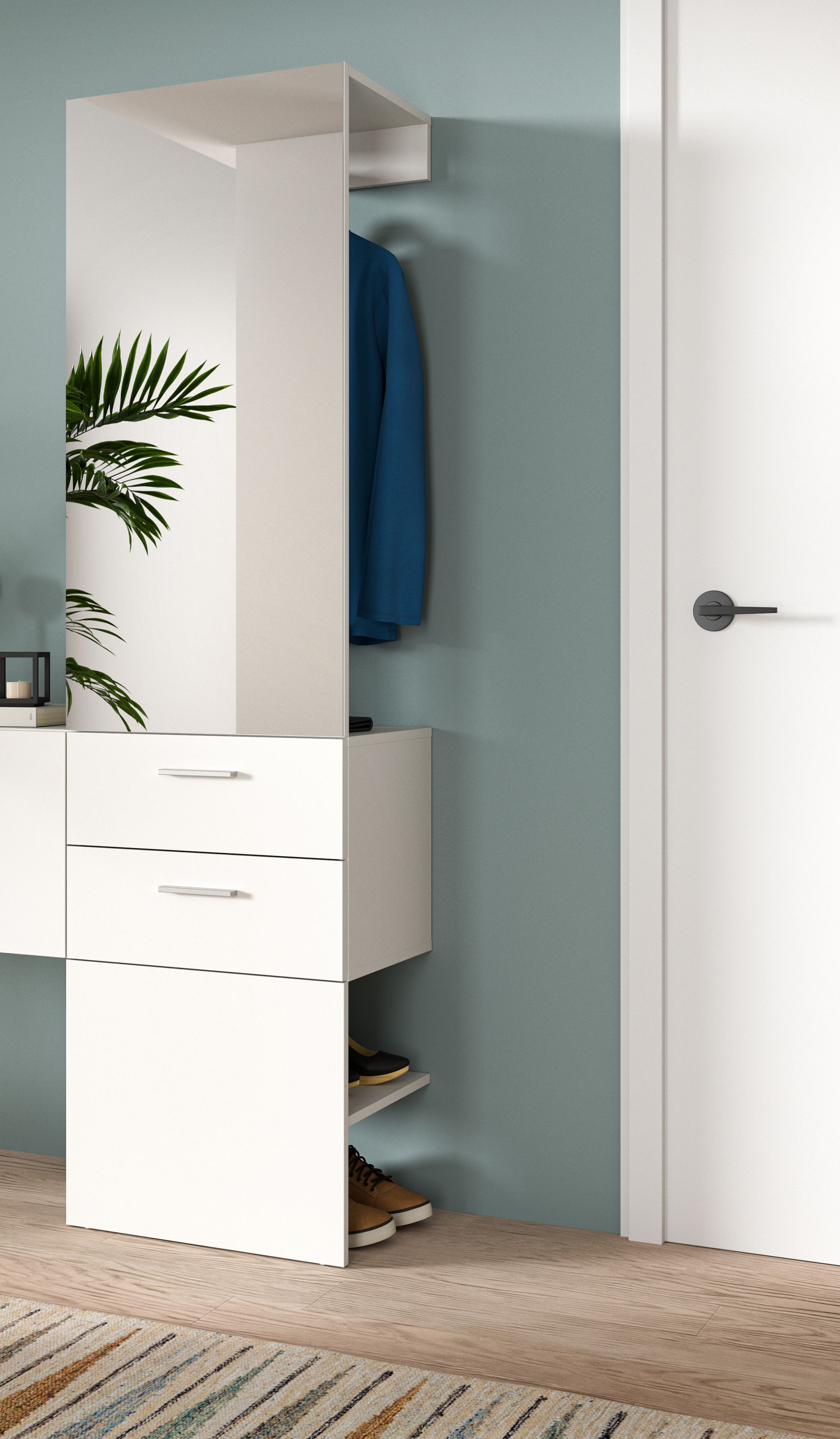 Home affaire Garderobenpaneel 1 Stk. tlg. Lumo, Gardeobenpaneel Höhe 190 cm günstig online kaufen