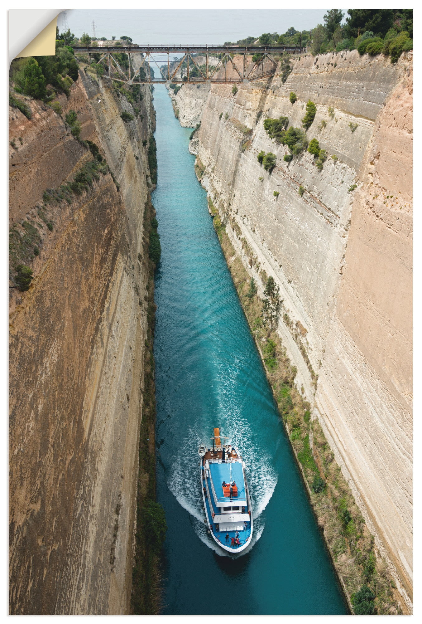 Artland Wandbild »Kanal von Korinth«, Griechenland, (1 St.), als Alubild,  Leinwandbild, Wandaufkleber oder Poster in versch. Größen bestellen | BAUR