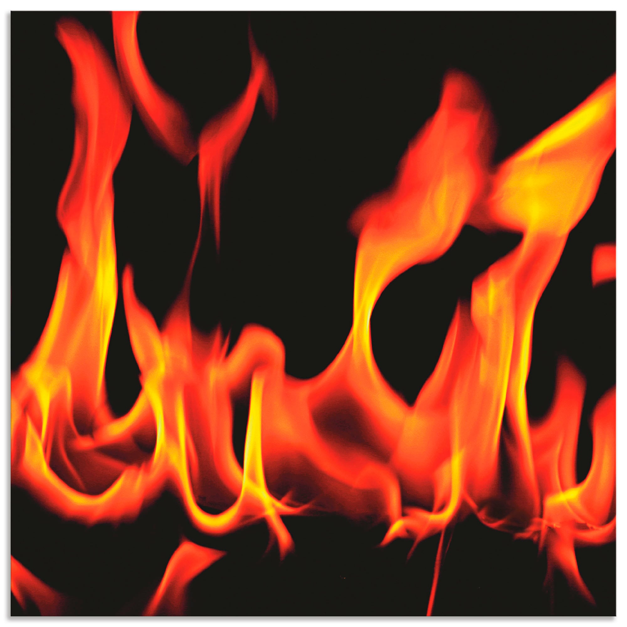 Black Friday Artland Küchenrückwand »Feuer 2 Flammen«, (1 tlg.), Alu