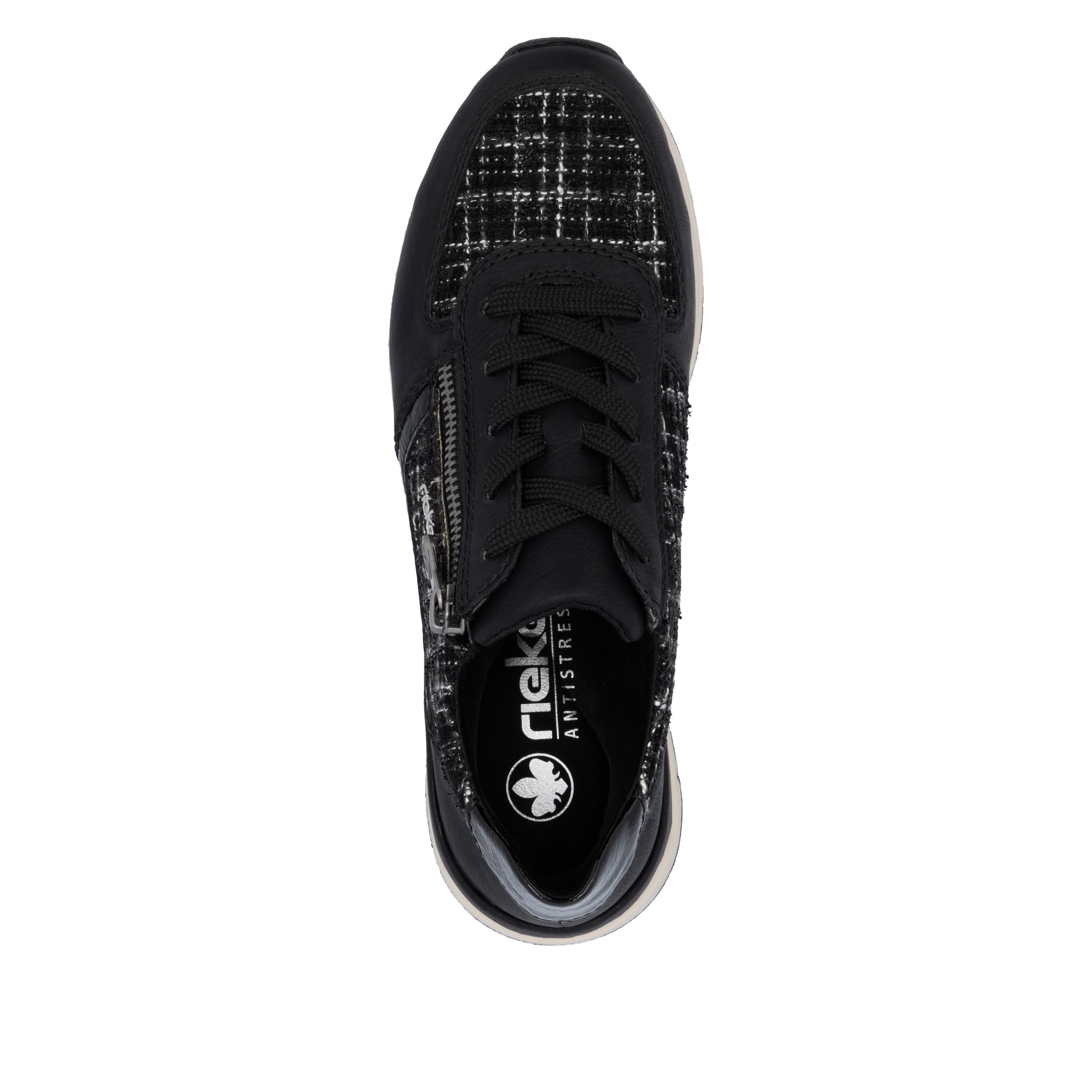 Rieker Sneaker, Freizeitschuh, Schnürschuh, Halbschuh mit modischen Akzenten