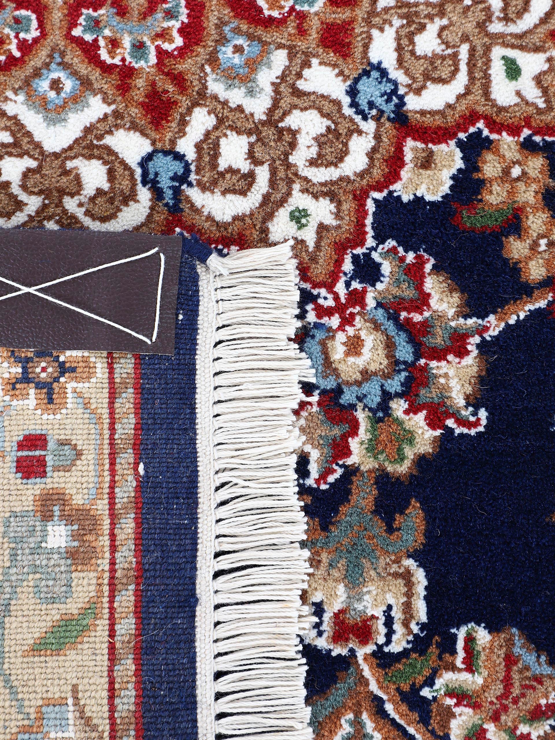 Thumbnail - Woven Arts Orientteppich "Nain, auch als Läufer" rechteckig 15 mm Höhe handgeknüpft, Wohnzimmer, reine Wolle