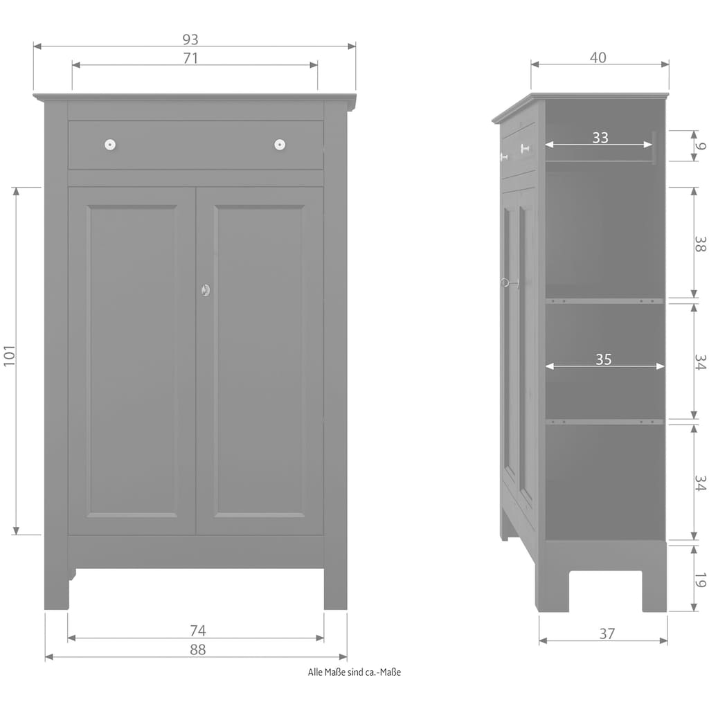 WOOOD Garderobenschrank »Eva«