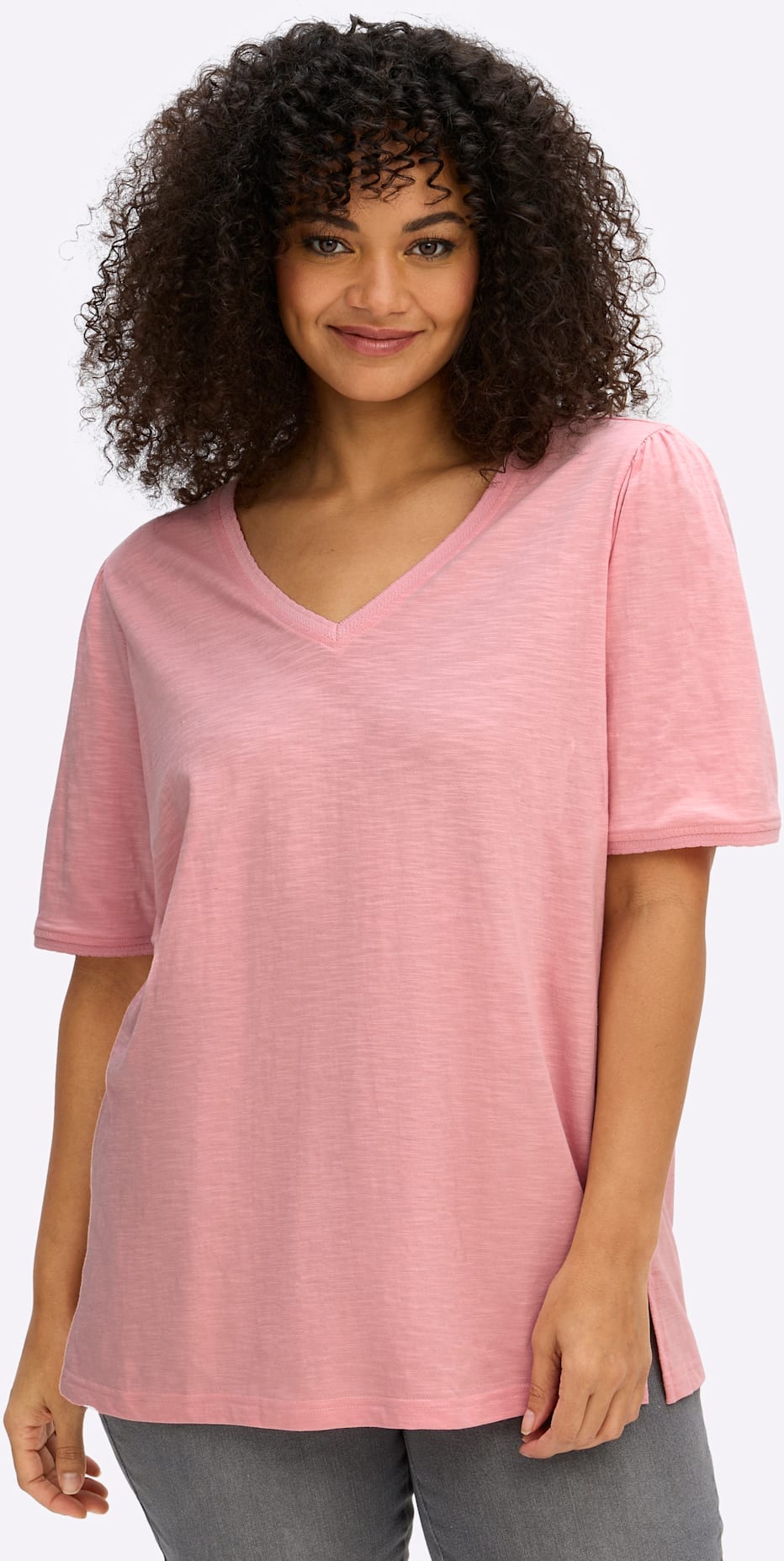 Sheego T-Shirt "Halbarmshirt" 1