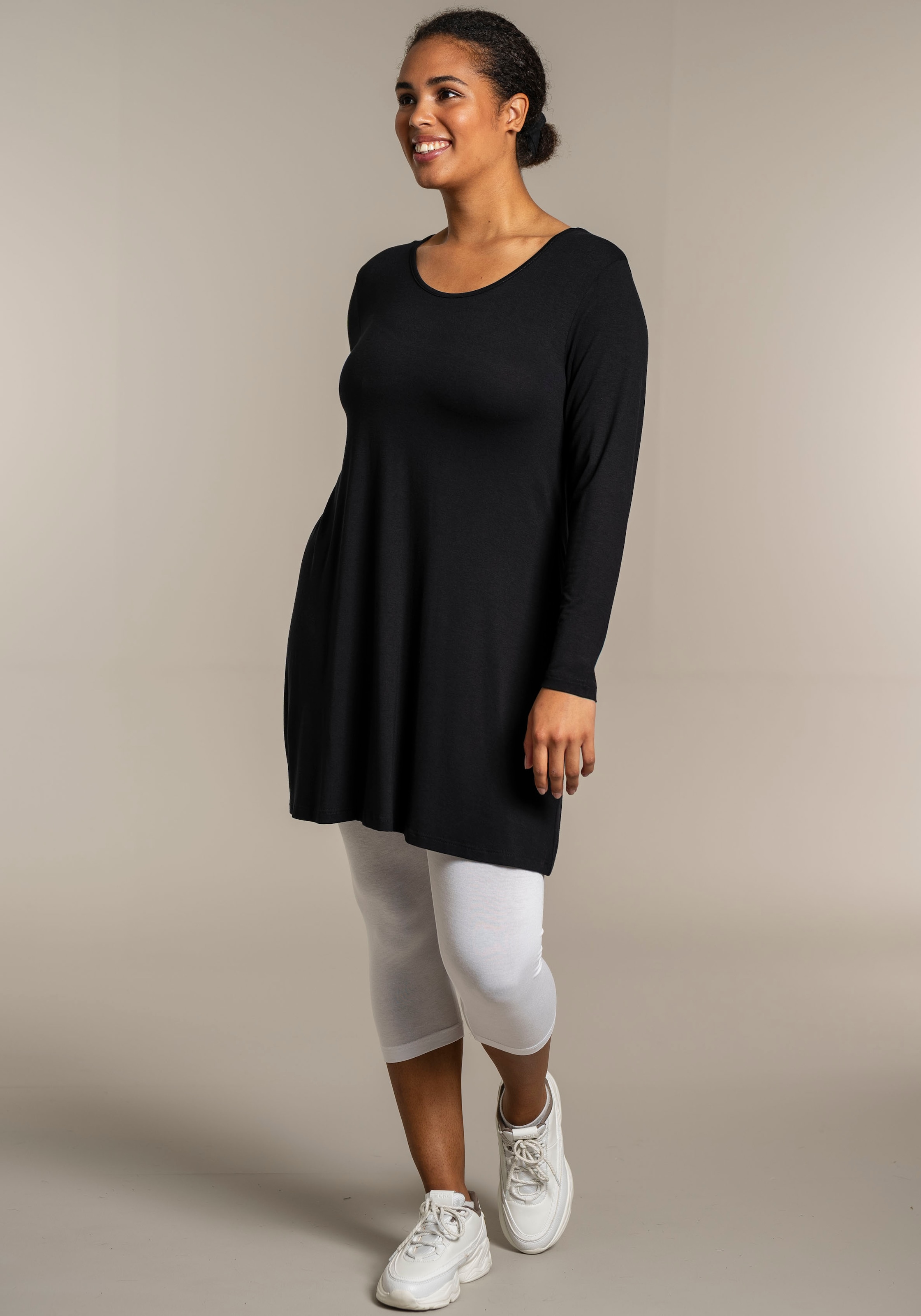 SANDGAARD Longshirt, in Unifarbe