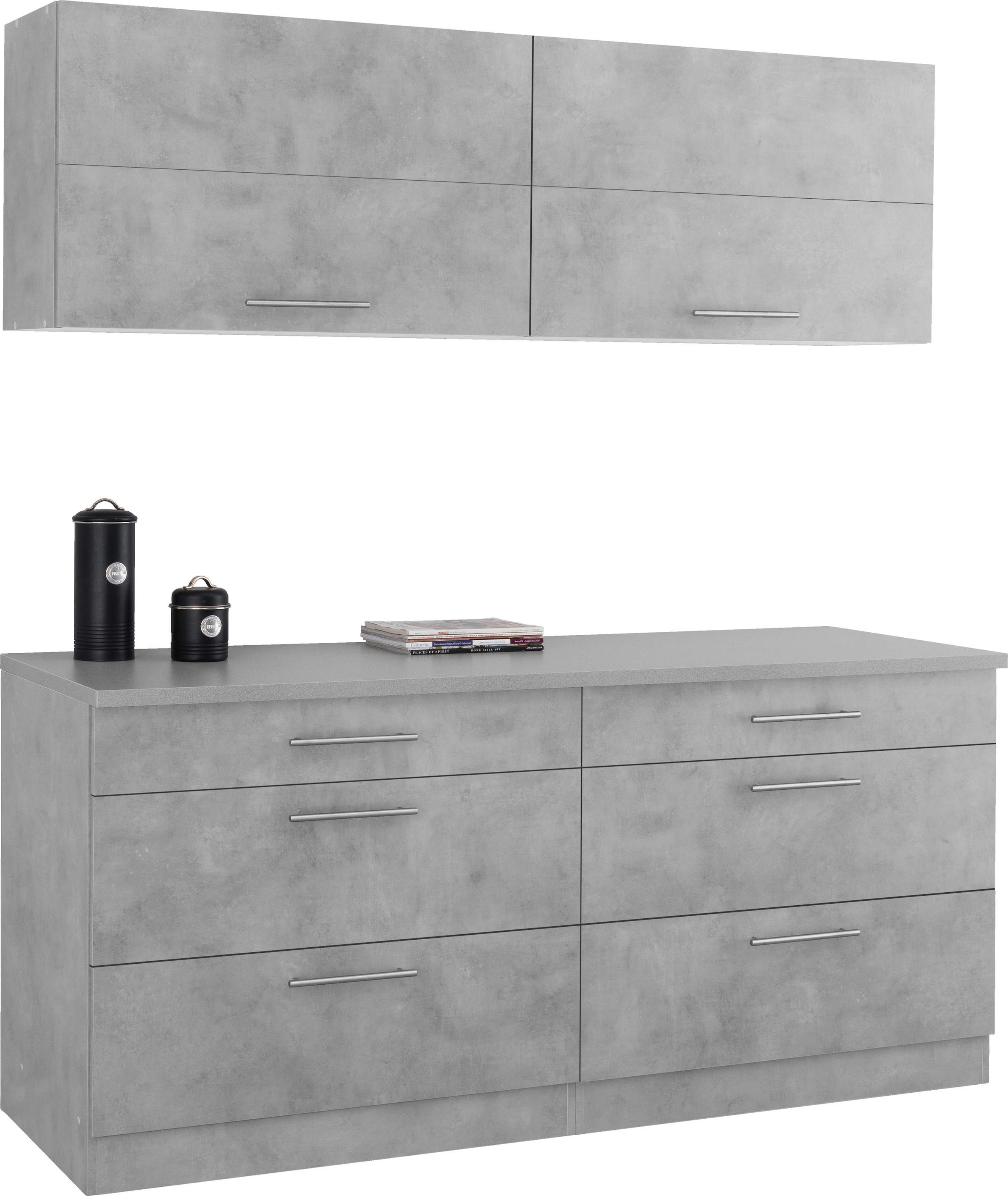 wiho Küchen Küche »Cali« ohne Geräte, Gesamtbreite 180 cm