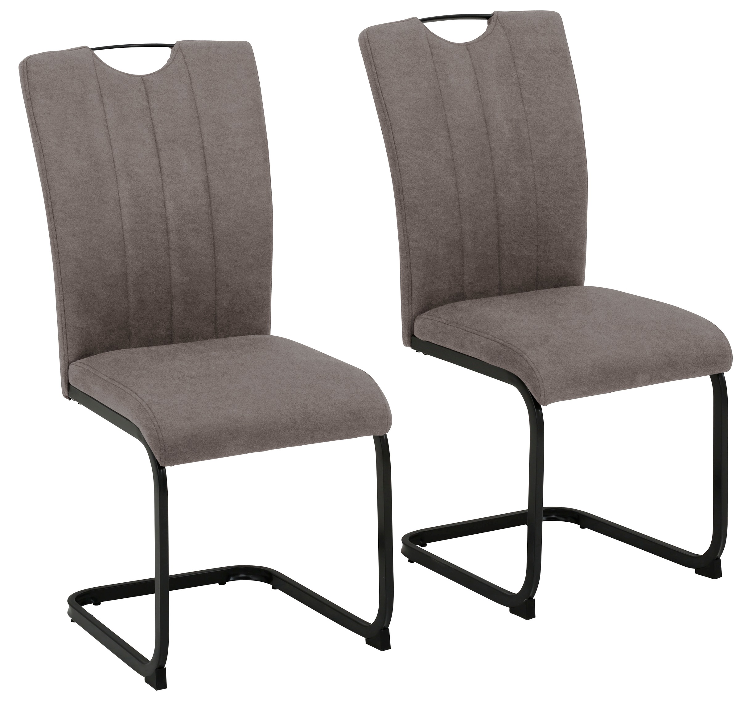 Home affaire Freischwinger "Napoli", (Set), 2 St., Luxus-Microfaser Vintage günstig online kaufen