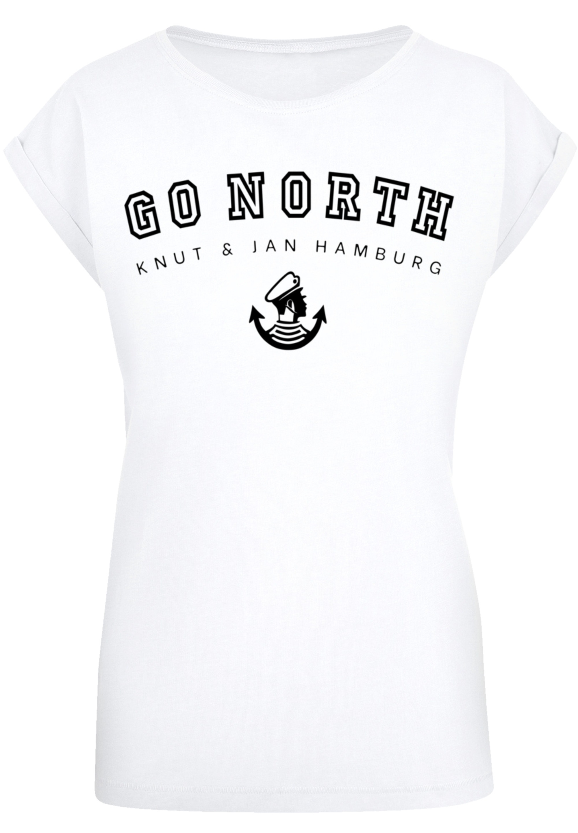 F4NT4STIC T-Shirt "PLUS SIZE Go North", Print